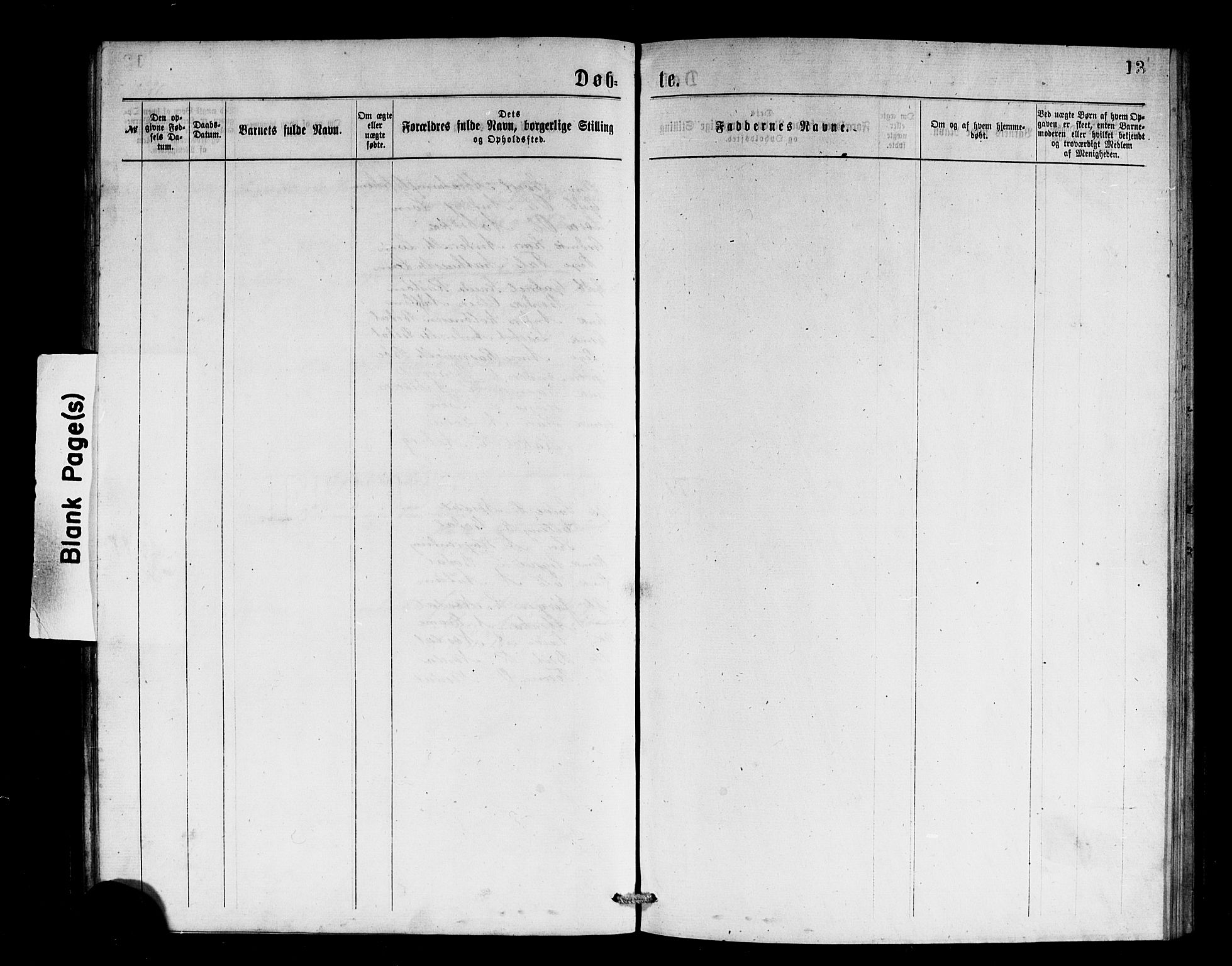 Stryn Sokneprestembete, SAB/A-82501: Parish register (copy) no. B 2, 1877-1881, p. 13