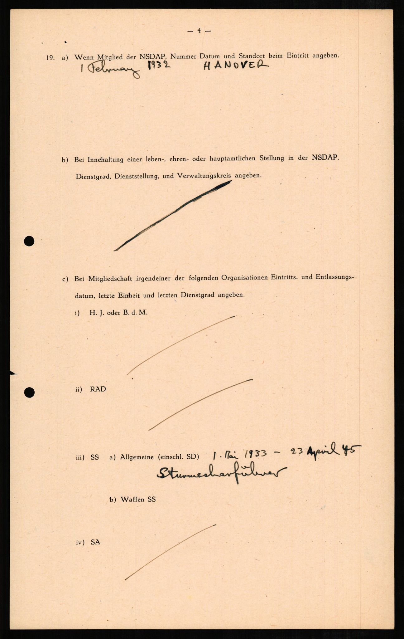 Forsvaret, Forsvarets overkommando II, AV/RA-RAFA-3915/D/Db/L0007: CI Questionaires. Tyske okkupasjonsstyrker i Norge. Tyskere., 1945-1946, p. 186