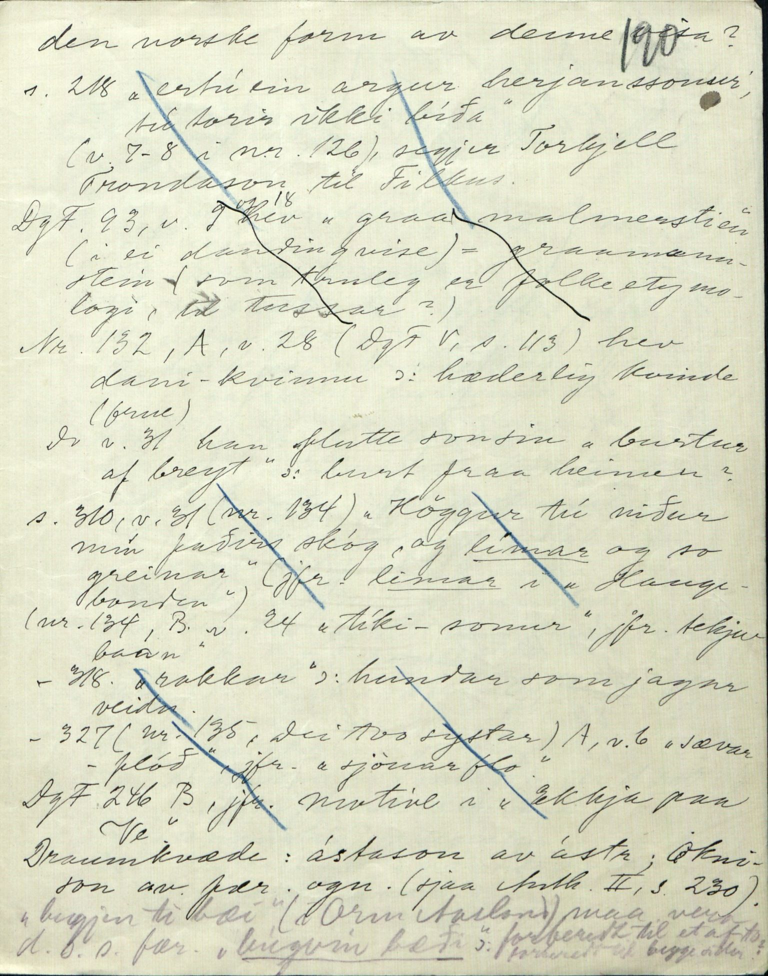 Rikard Berge, TEMU/TGM-A-1003/F/L0005/0002: 160-200 / 161 Oppskrifter av Rikard Berge, Aanund Olsnes m.fl. , 1905-1929, p. 190