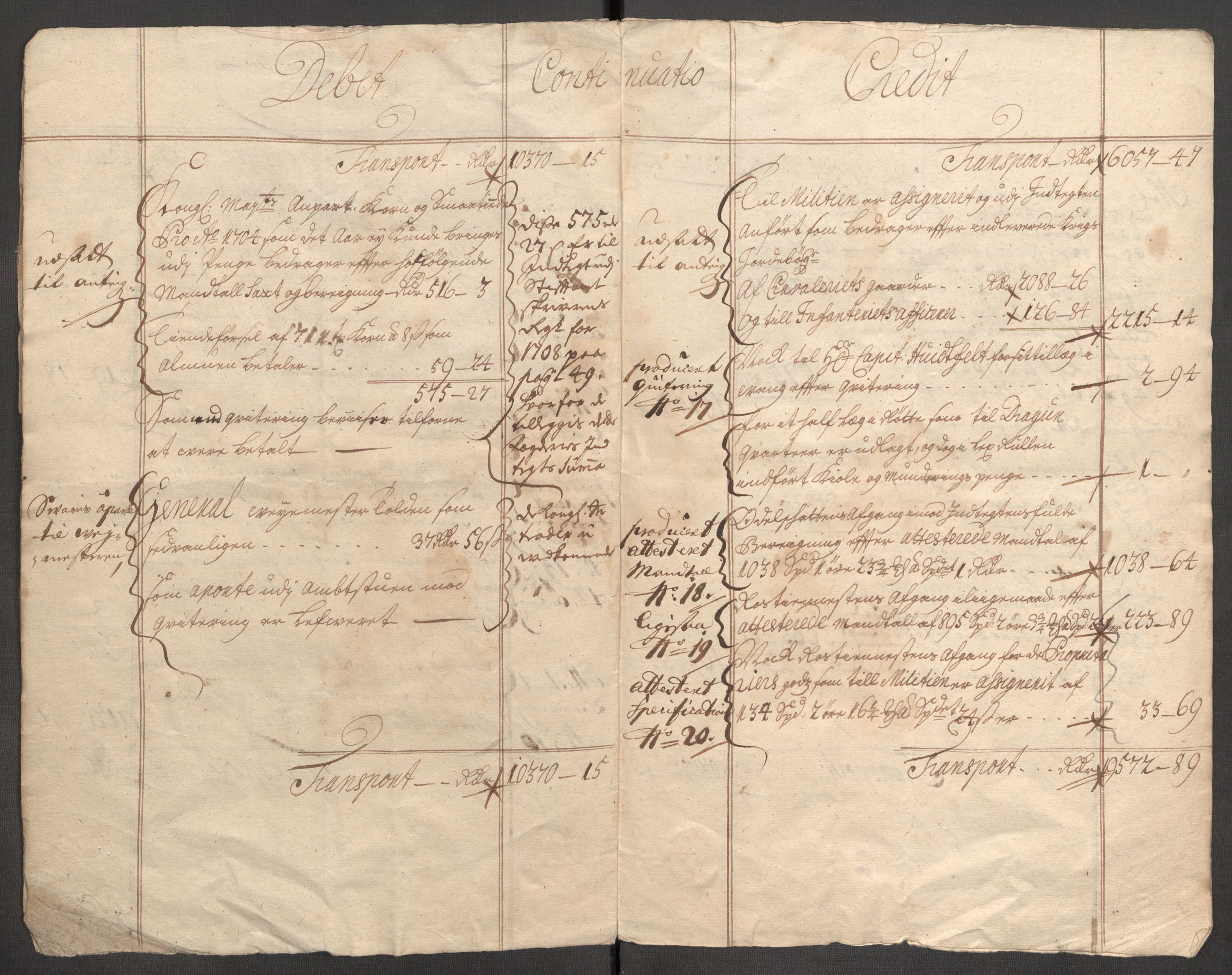 Rentekammeret inntil 1814, Reviderte regnskaper, Fogderegnskap, AV/RA-EA-4092/R63/L4314: Fogderegnskap Inderøy, 1705, p. 9
