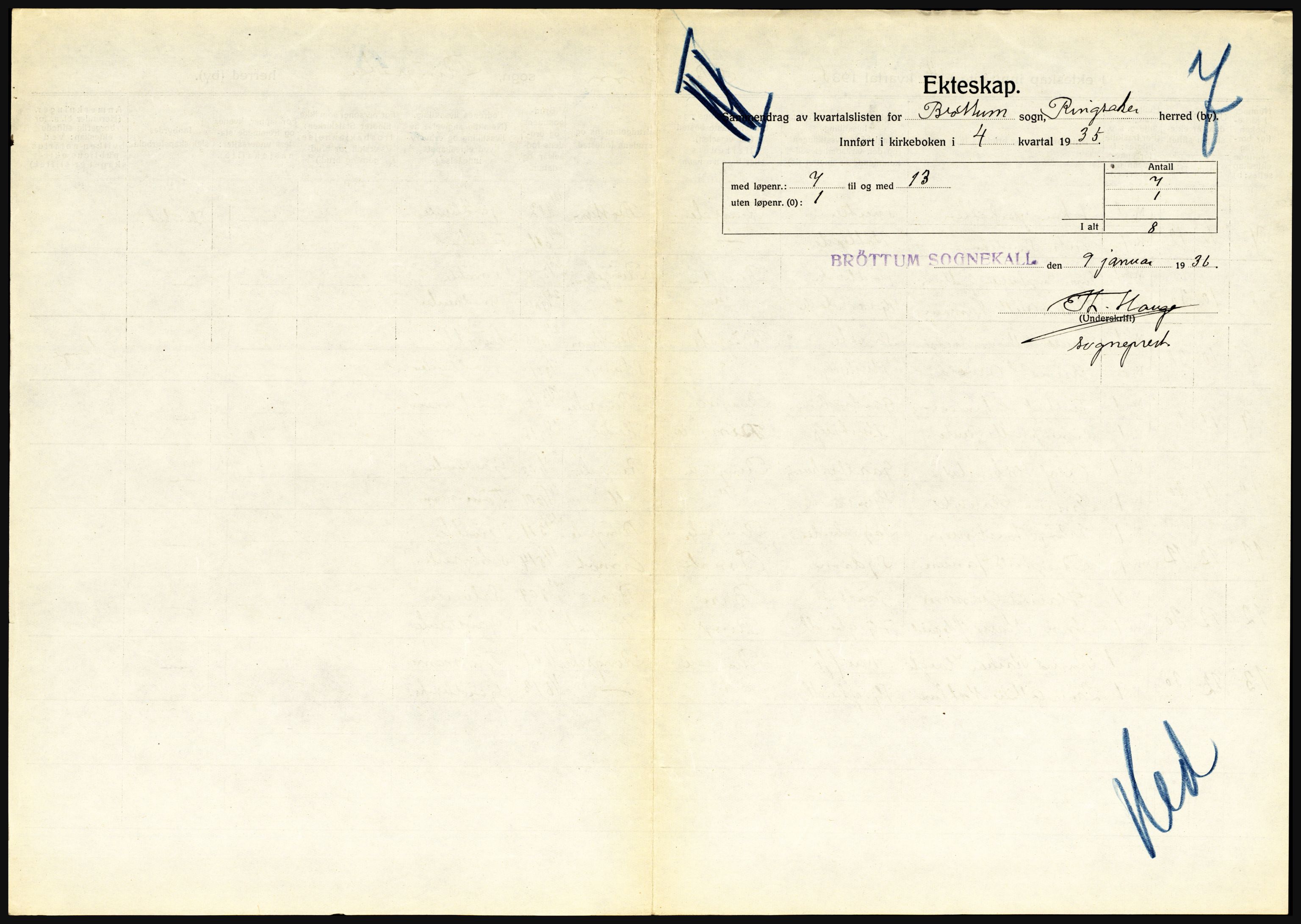 Statistisk sentralbyrå, Sosiodemografiske emner, Befolkning, AV/RA-S-2228/D/Df/Dfd/Dfde/L0010: Hedmark, 1935, p. 293