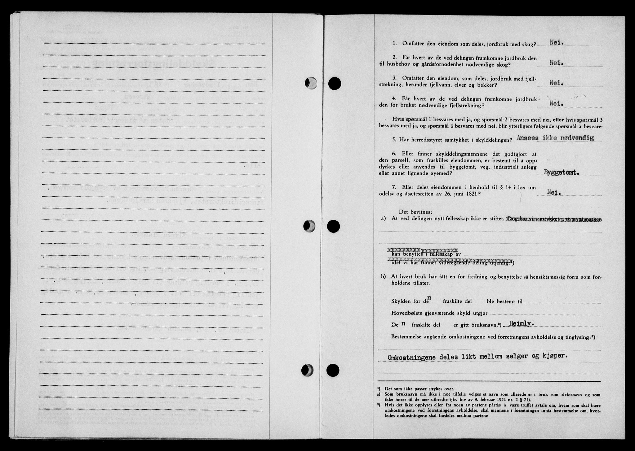 Lofoten sorenskriveri, SAT/A-0017/1/2/2C/L0020a: Mortgage book no. 20a, 1948-1949, Diary no: : 2848/1948