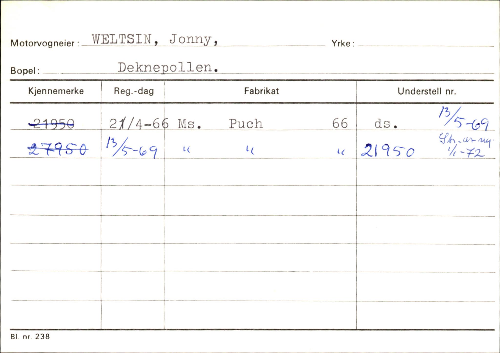 Statens vegvesen, Sogn og Fjordane vegkontor, AV/SAB-A-5301/4/F/L0145: Registerkort Vågsøy S-Å. Årdal I-P, 1945-1975, p. 758