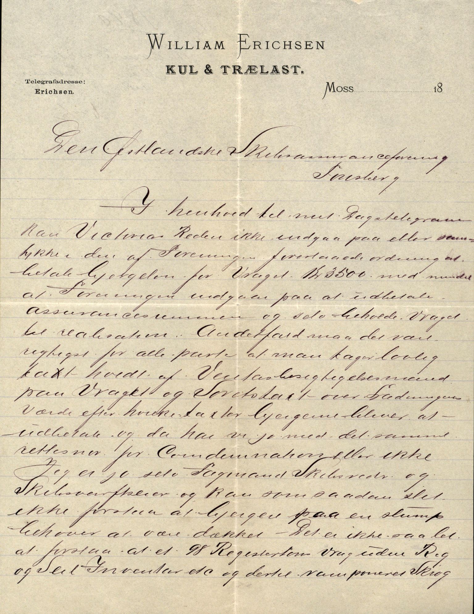 Pa 63 - Østlandske skibsassuranceforening, VEMU/A-1079/G/Ga/L0025/0002: Havaridokumenter / Victoria, St. Petersburg, Windsor, 1890, p. 25