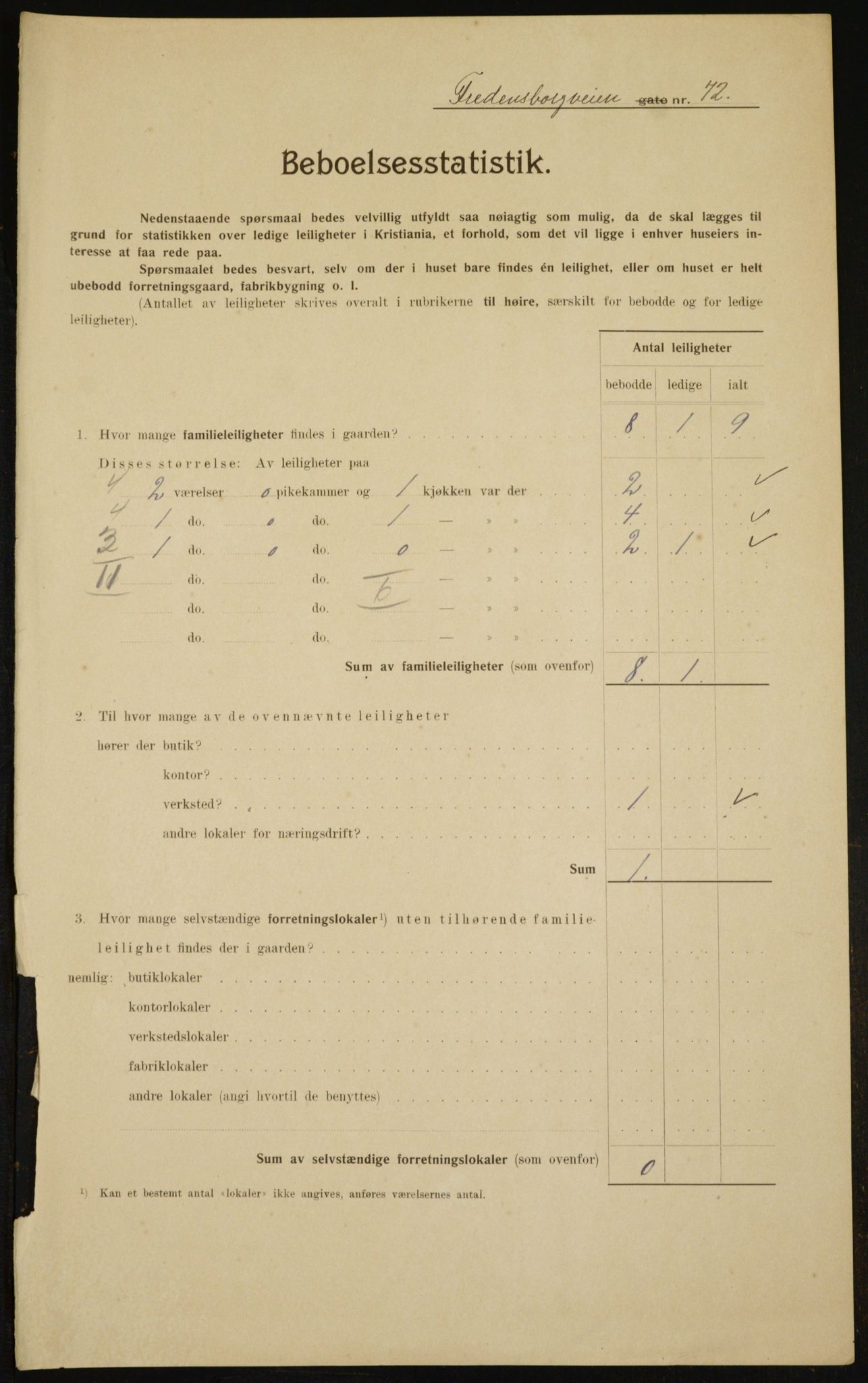 OBA, Municipal Census 1910 for Kristiania, 1910, p. 24967