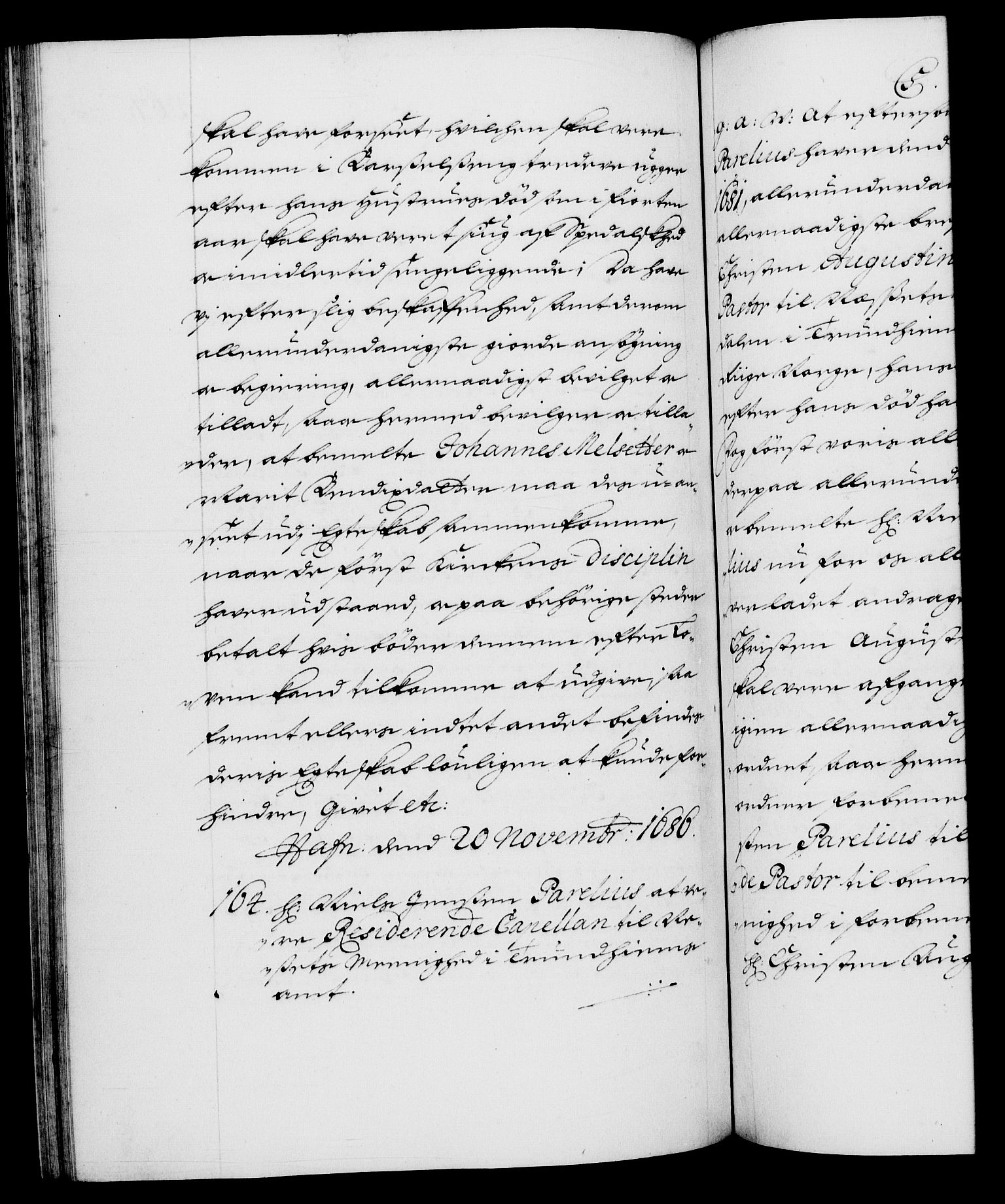 Danske Kanselli 1572-1799, RA/EA-3023/F/Fc/Fca/Fcaa/L0014: Norske registre (mikrofilm), 1685-1687, p. 367b