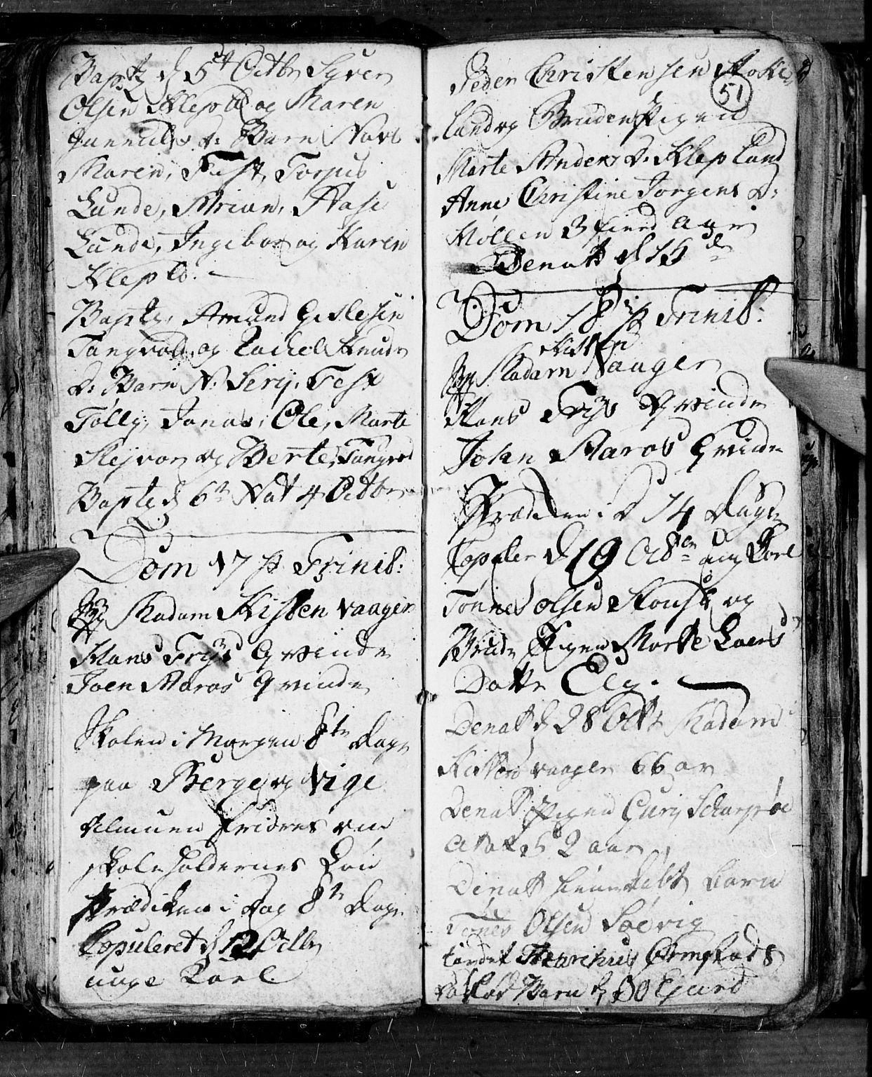 Søgne sokneprestkontor, AV/SAK-1111-0037/F/Fb/Fbb/L0001: Parish register (copy) no. B 1, 1779-1802, p. 51