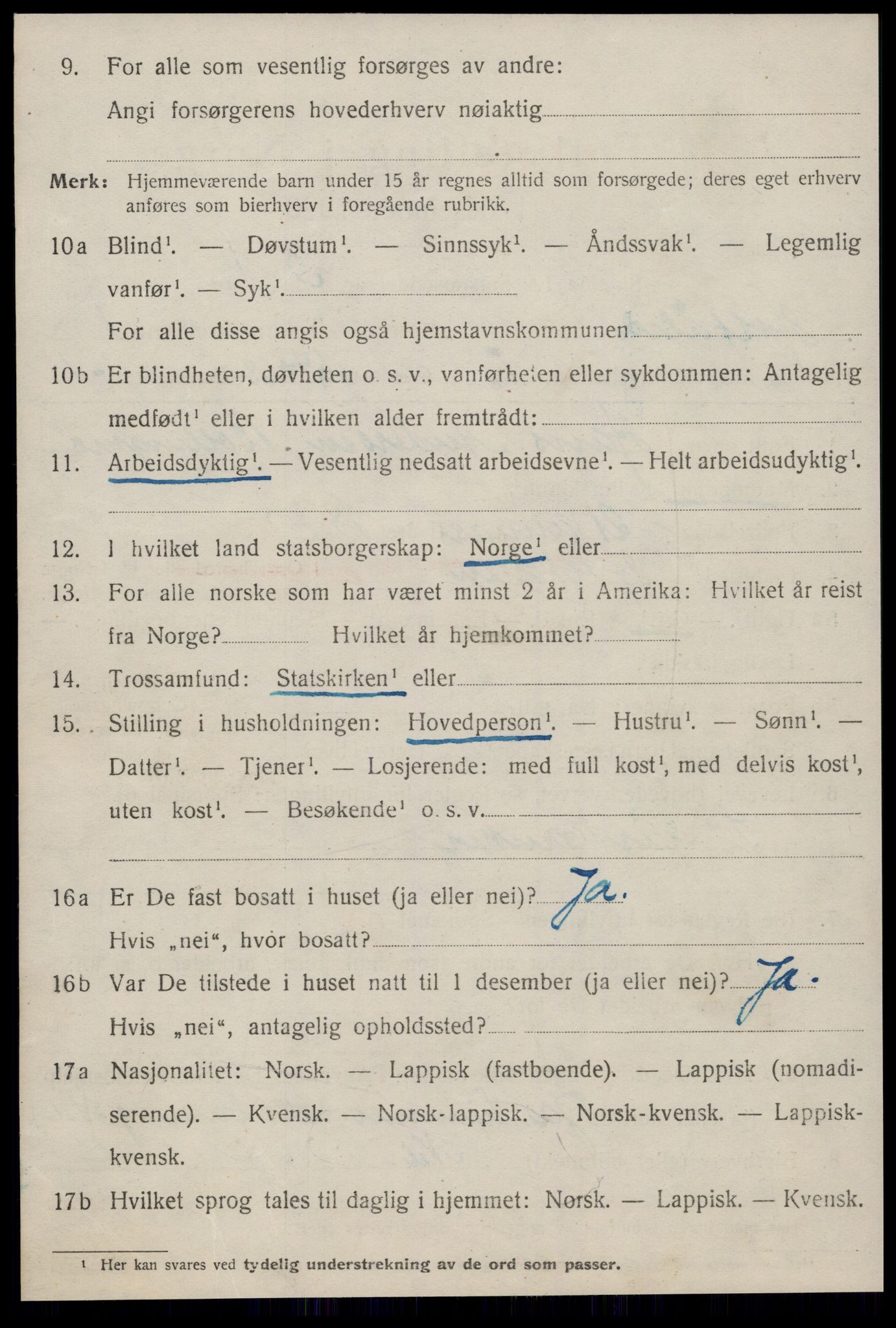 SAT, 1920 census for Haltdalen, 1920, p. 365