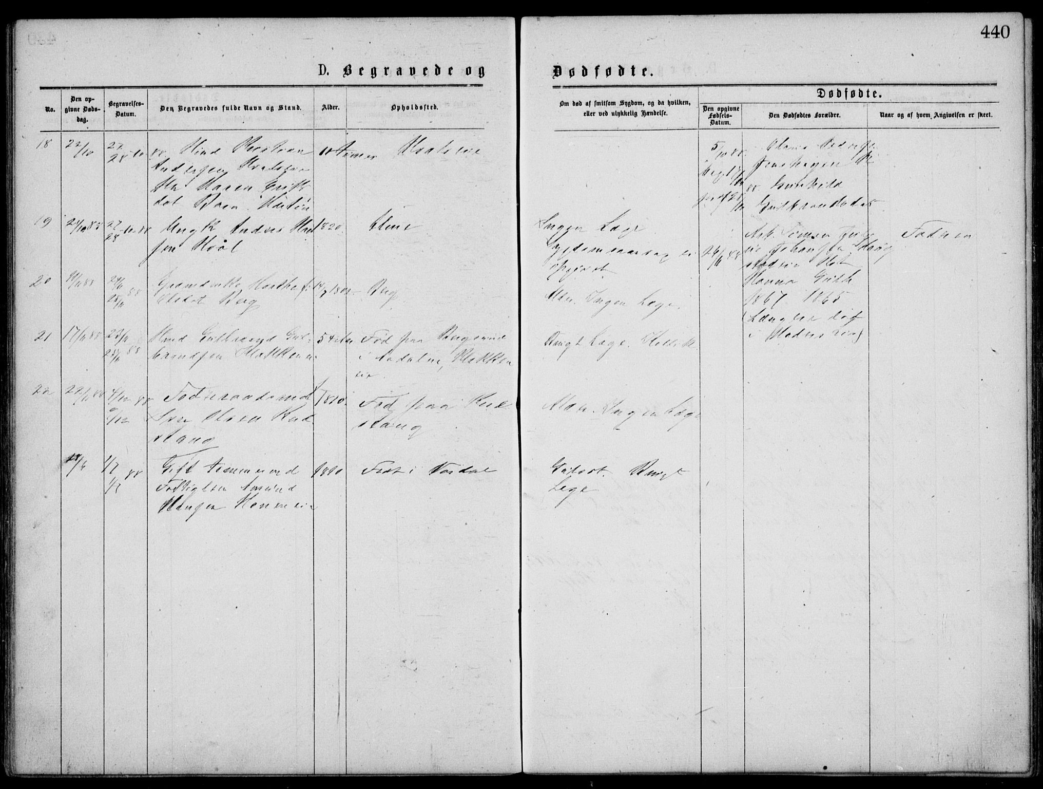 Norderhov kirkebøker, AV/SAKO-A-237/G/Gb/L0001: Parish register (copy) no. II 1, 1876-1899, p. 440