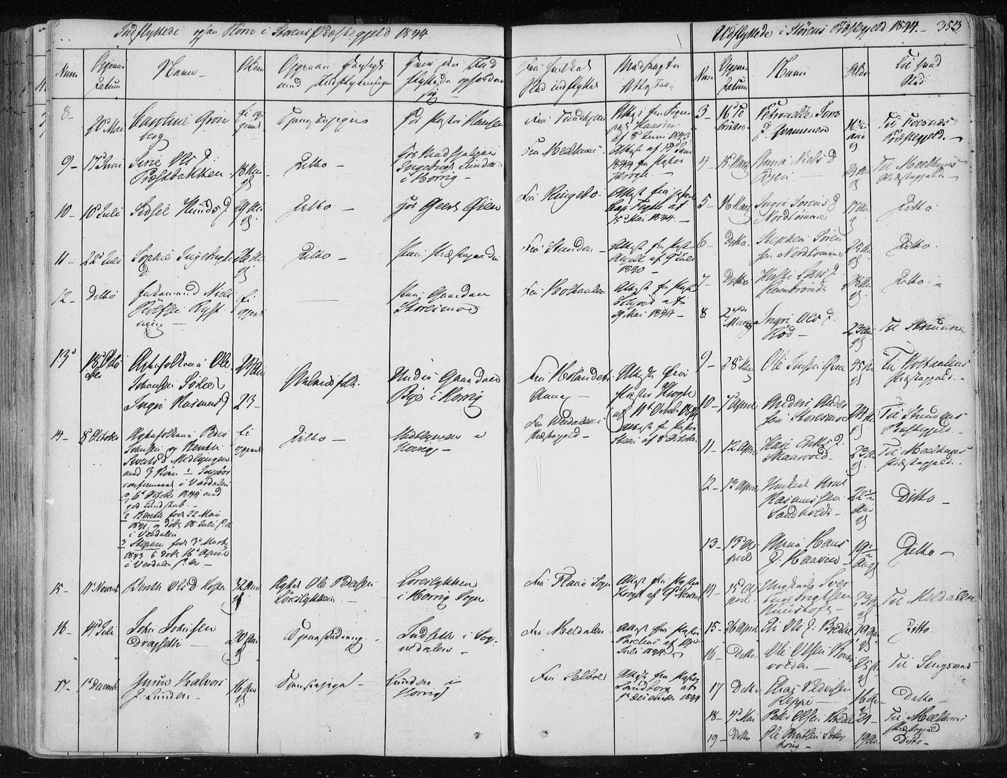 Ministerialprotokoller, klokkerbøker og fødselsregistre - Sør-Trøndelag, SAT/A-1456/687/L0997: Parish register (official) no. 687A05 /1, 1843-1848, p. 353