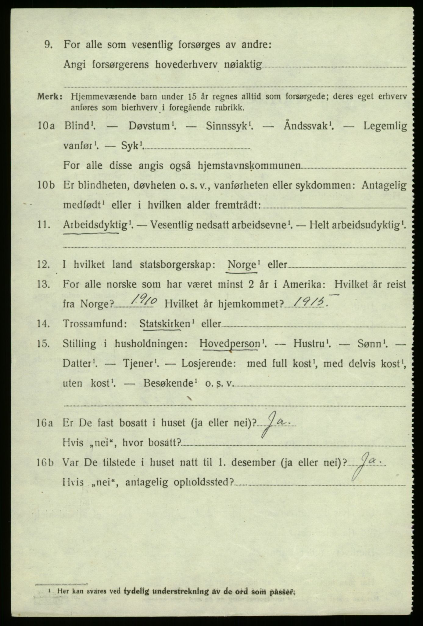 SAB, 1920 census for Fana, 1920, p. 19720