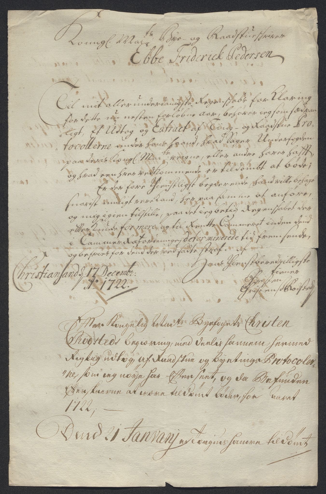 Rentekammeret inntil 1814, Reviderte regnskaper, Byregnskaper, AV/RA-EA-4066/R/Rm/L0286: [M19] Sikt og sakefall, 1719-1727, p. 92