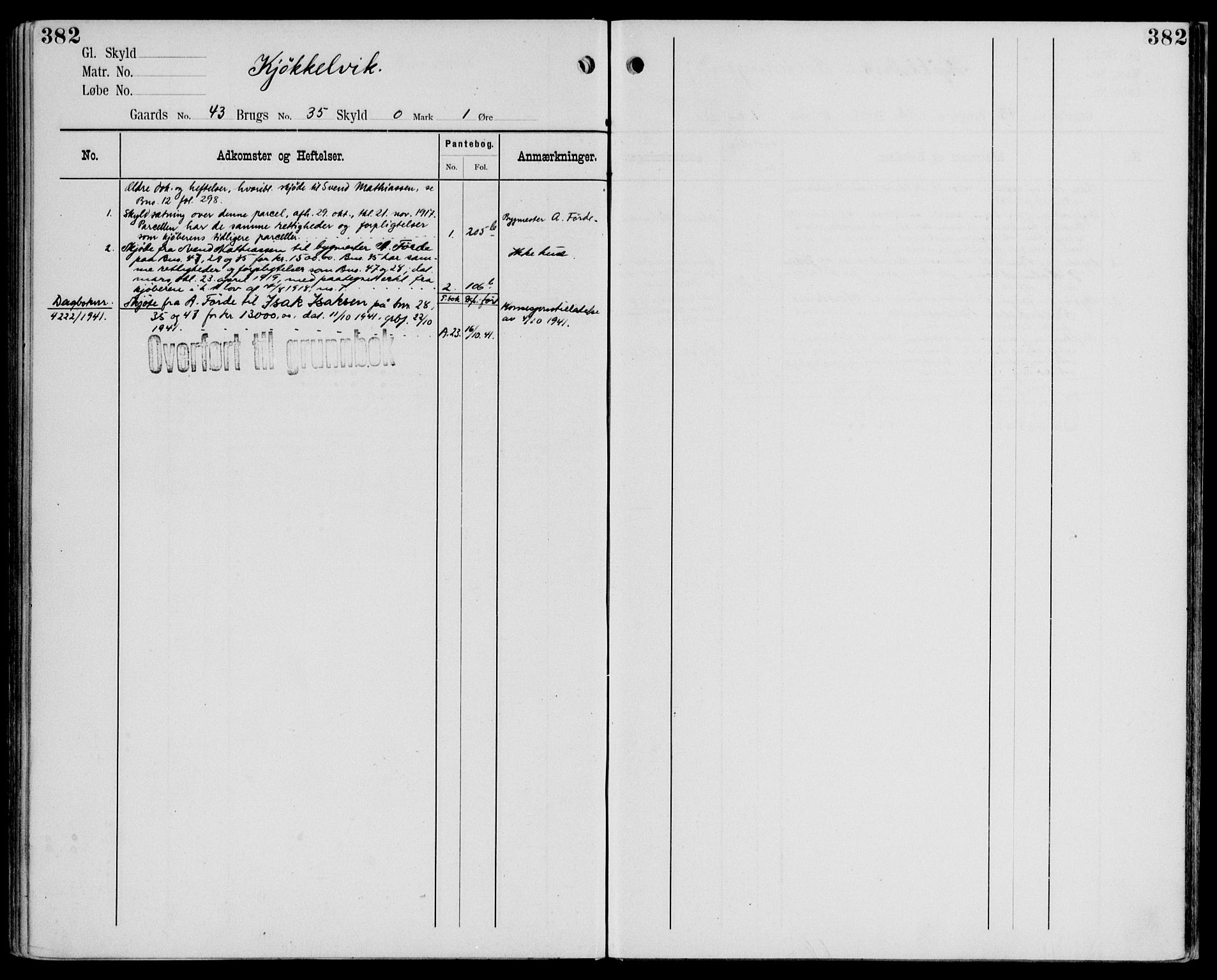 Midhordland sorenskriveri, AV/SAB-A-3001/1/G/Ga/Gab/L0107: Mortgage register no. II.A.b.107, p. 382