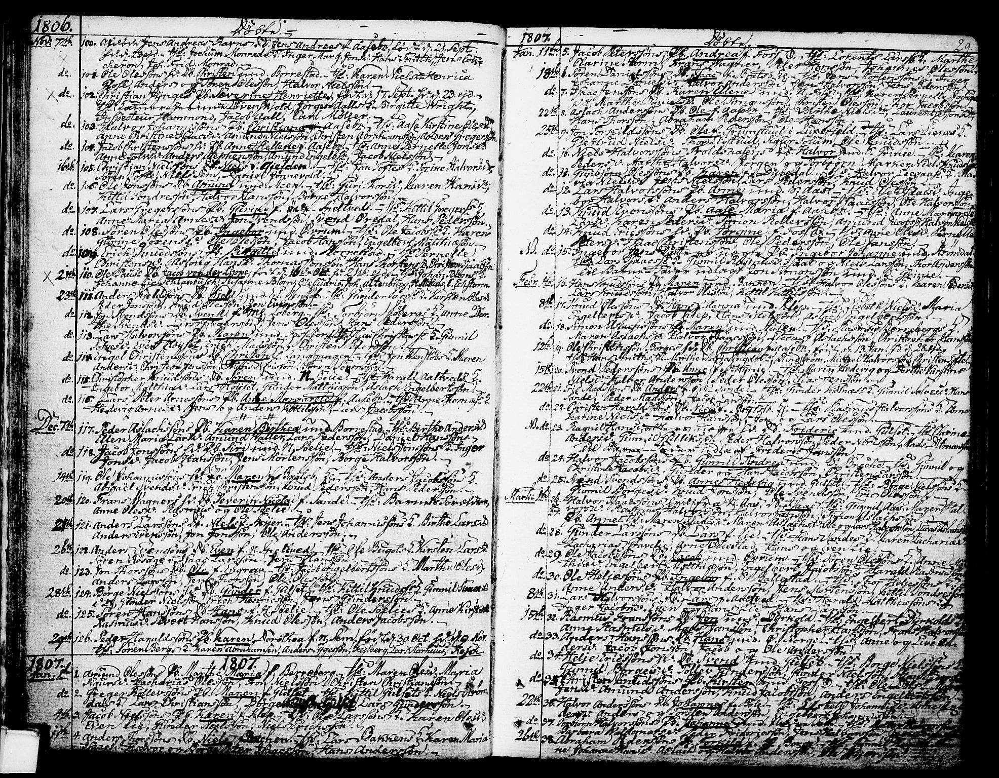 Gjerpen kirkebøker, AV/SAKO-A-265/F/Fa/L0003: Parish register (official) no. I 3, 1796-1814, p. 29