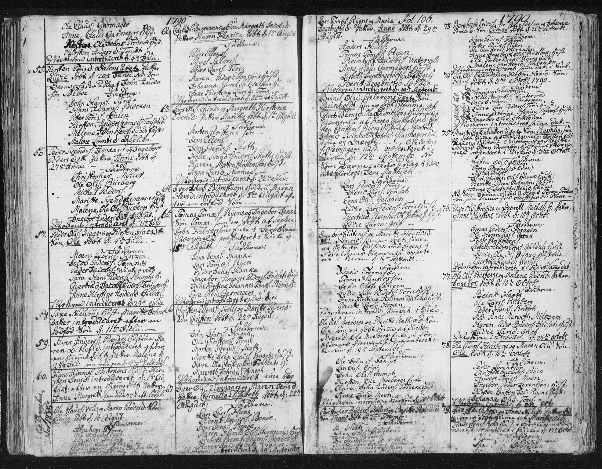 Ministerialprotokoller, klokkerbøker og fødselsregistre - Sør-Trøndelag, SAT/A-1456/681/L0926: Parish register (official) no. 681A04, 1767-1797, p. 106