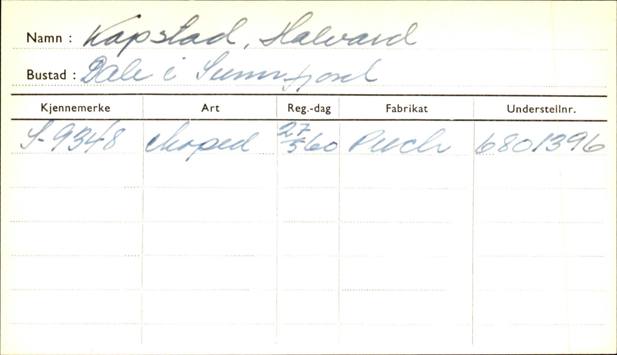 Statens vegvesen, Sogn og Fjordane vegkontor, AV/SAB-A-5301/4/F/L0001B: Eigarregister Fjordane til 1.6.1961, 1930-1961, p. 46