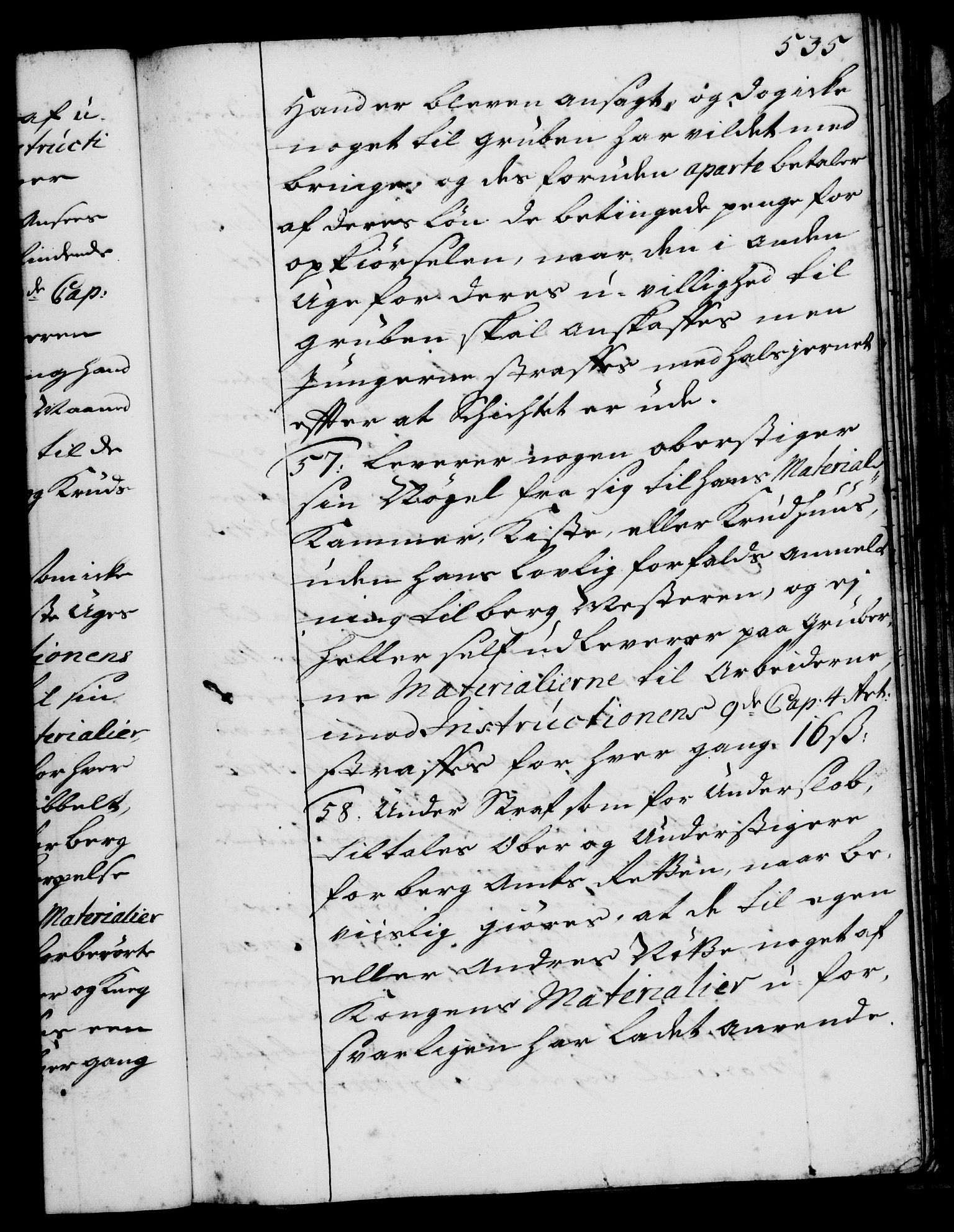 Rentekammeret, Kammerkanselliet, AV/RA-EA-3111/G/Gg/Ggi/L0001: Norsk instruksjonsprotokoll med register (merket RK 53.34), 1720-1729, p. 535