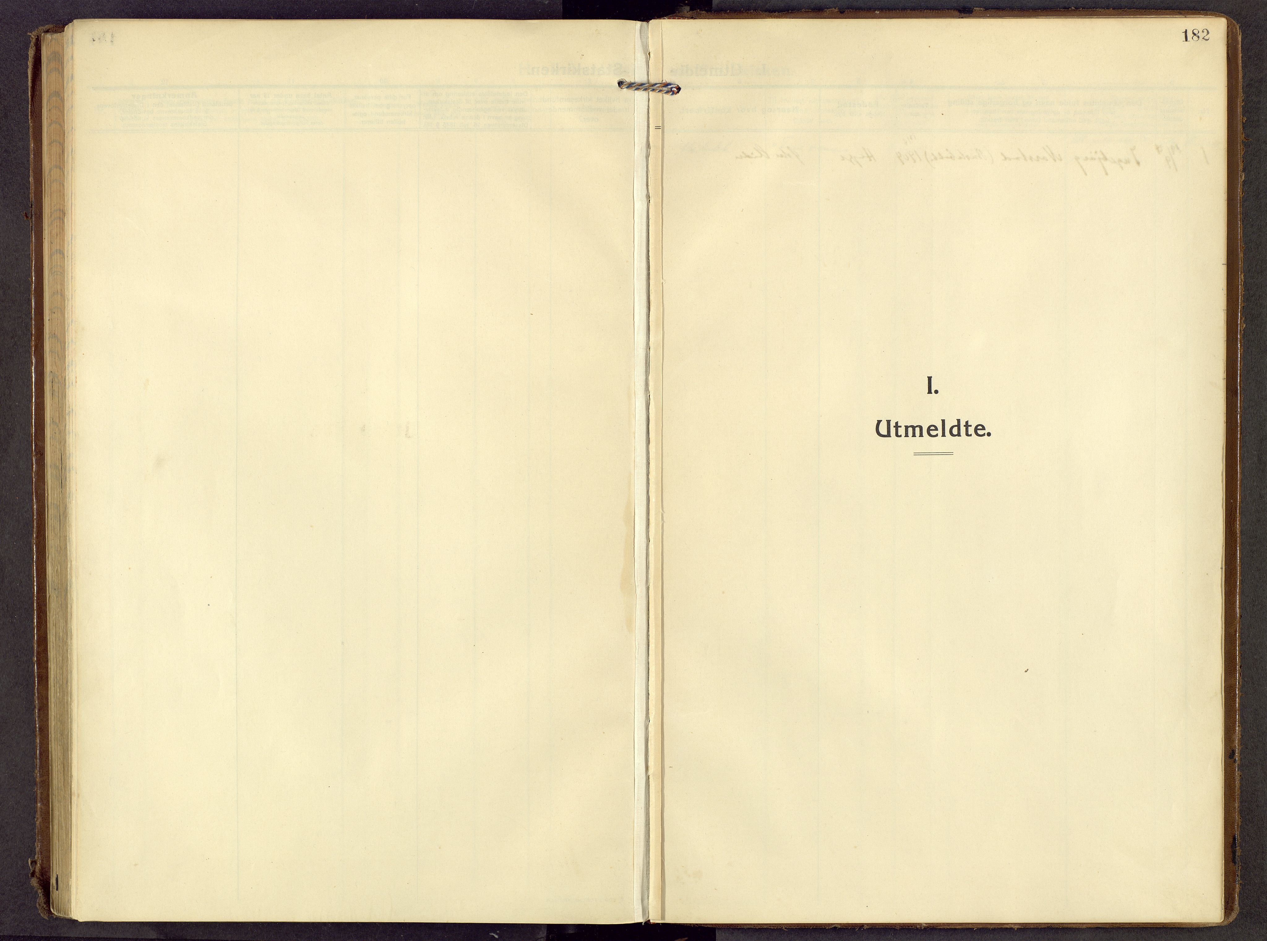 Øystre Slidre prestekontor, SAH/PREST-138/H/Ha/Haa/L0007: Parish register (official) no. 7, 1911-1931, p. 182