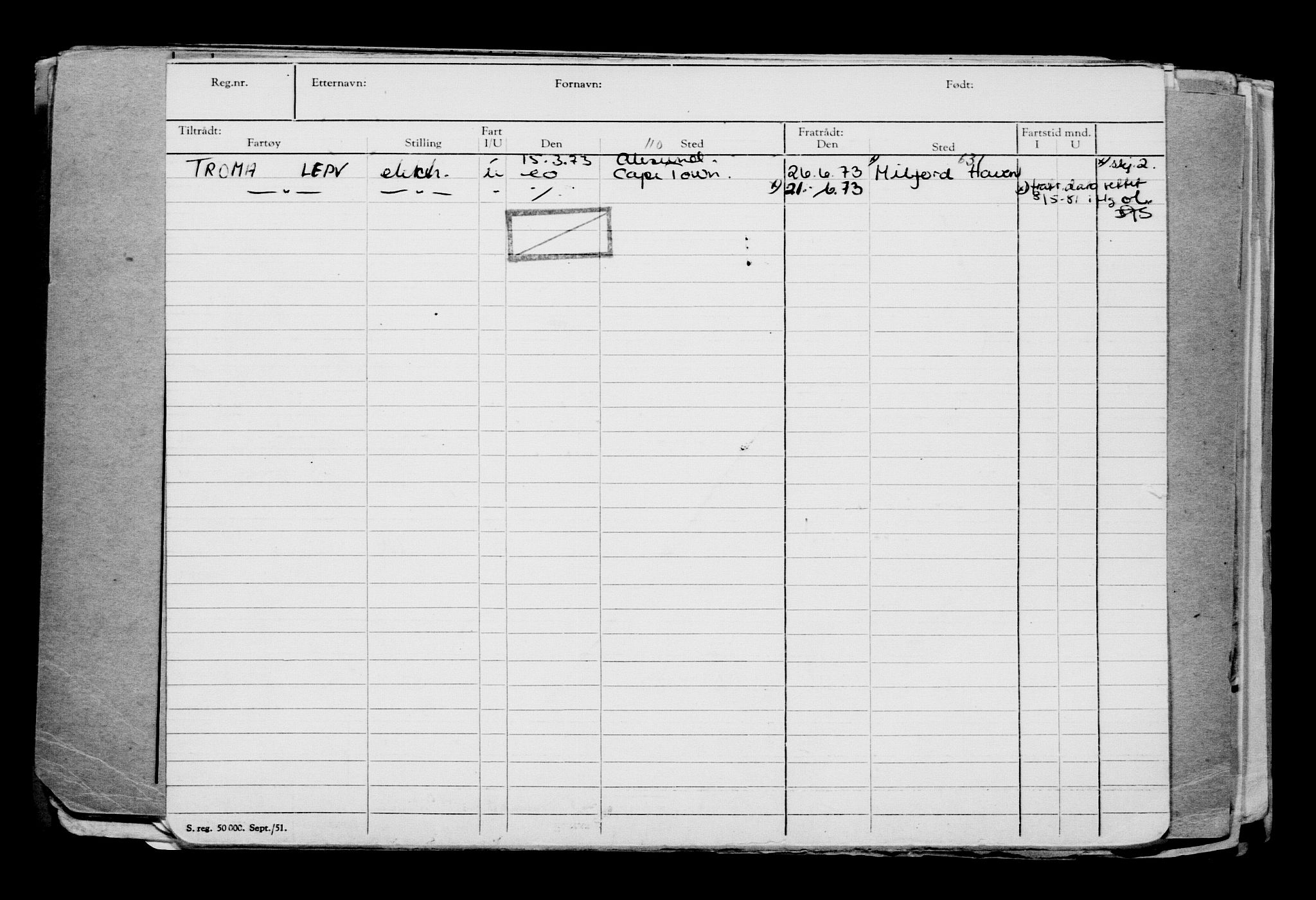 Direktoratet for sjømenn, AV/RA-S-3545/G/Gb/L0234: Hovedkort, 1924, p. 148