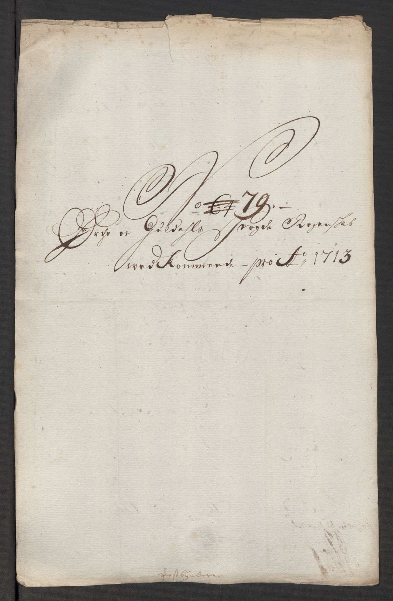 Rentekammeret inntil 1814, Reviderte regnskaper, Fogderegnskap, AV/RA-EA-4092/R60/L3964: Fogderegnskap Orkdal og Gauldal, 1713, p. 552