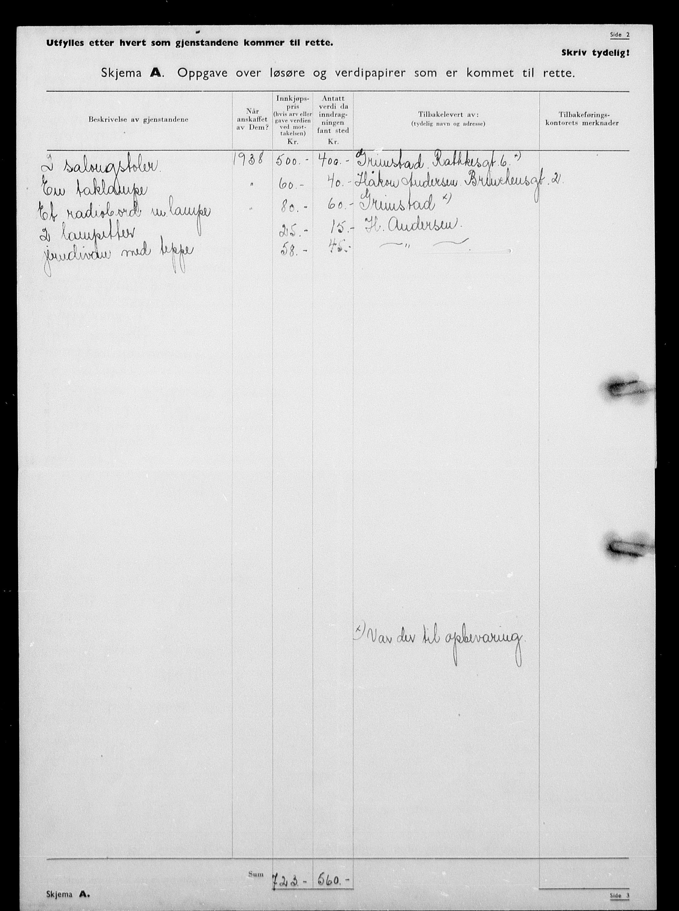 Justisdepartementet, Tilbakeføringskontoret for inndratte formuer, AV/RA-S-1564/H/Hc/Hcc/L0965: --, 1945-1947, p. 6