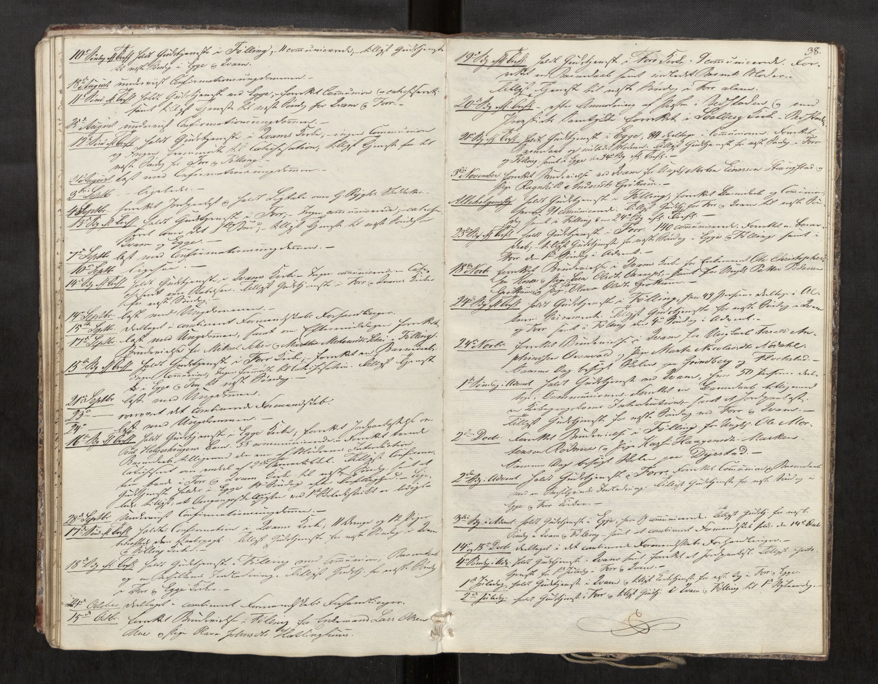 Stod sokneprestkontor, SAT/A-1164/2/I/I1/I1d/L0001: Curate's parish register no. 1, 1827-1849, p. 38