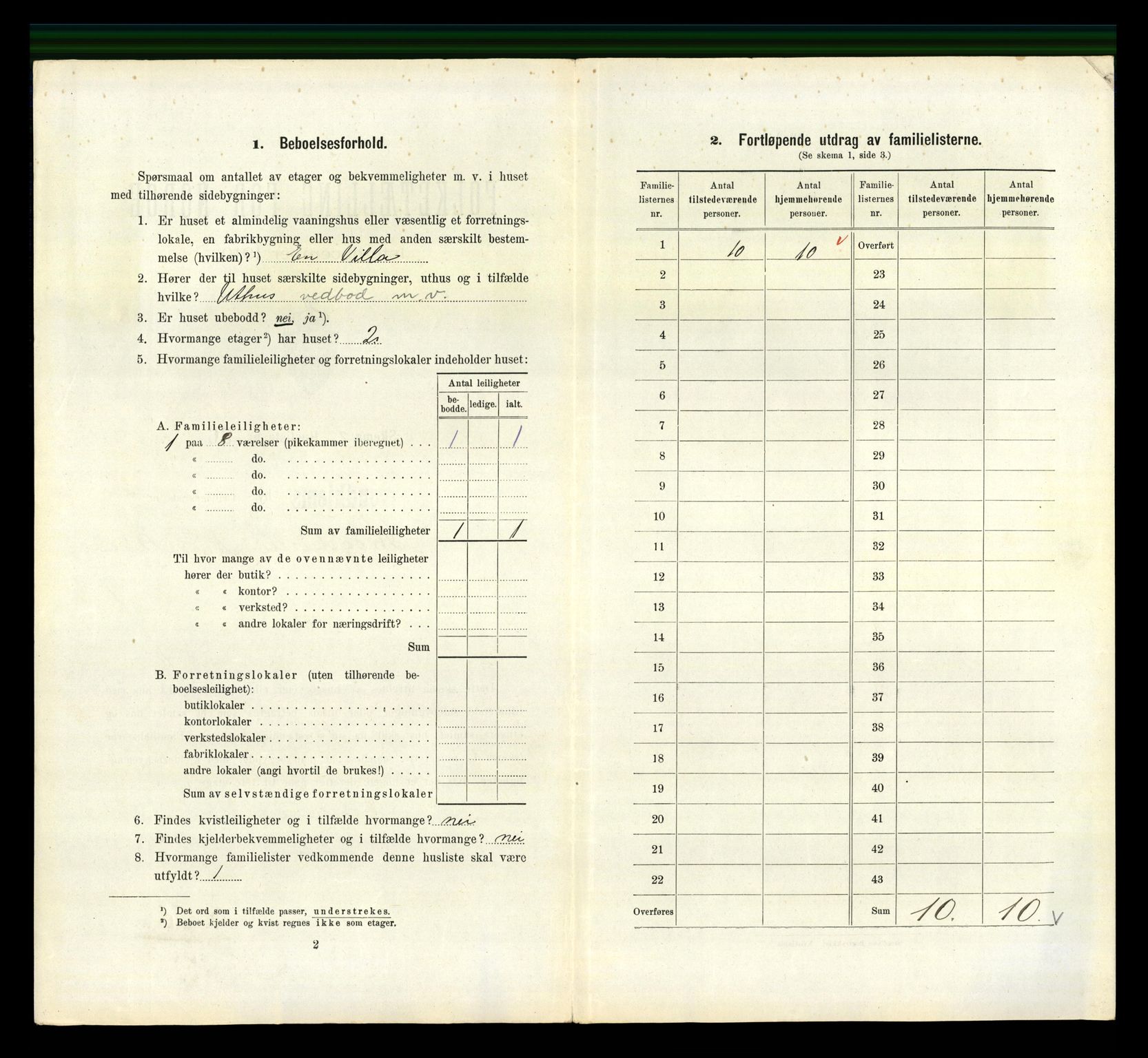 RA, 1910 census for Trondheim, 1910, p. 1614