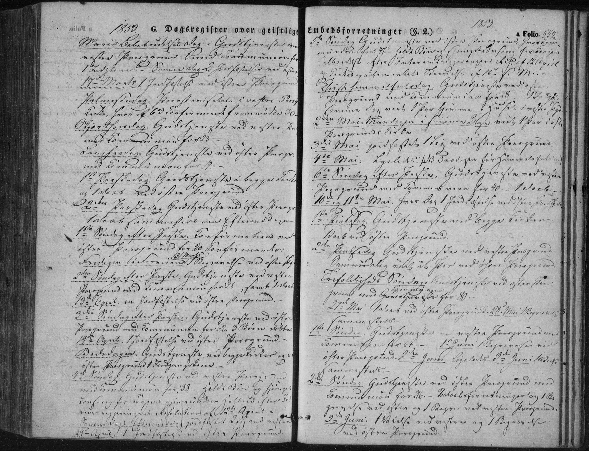 Porsgrunn kirkebøker , AV/SAKO-A-104/F/Fa/L0006: Parish register (official) no. 6, 1841-1857, p. 559