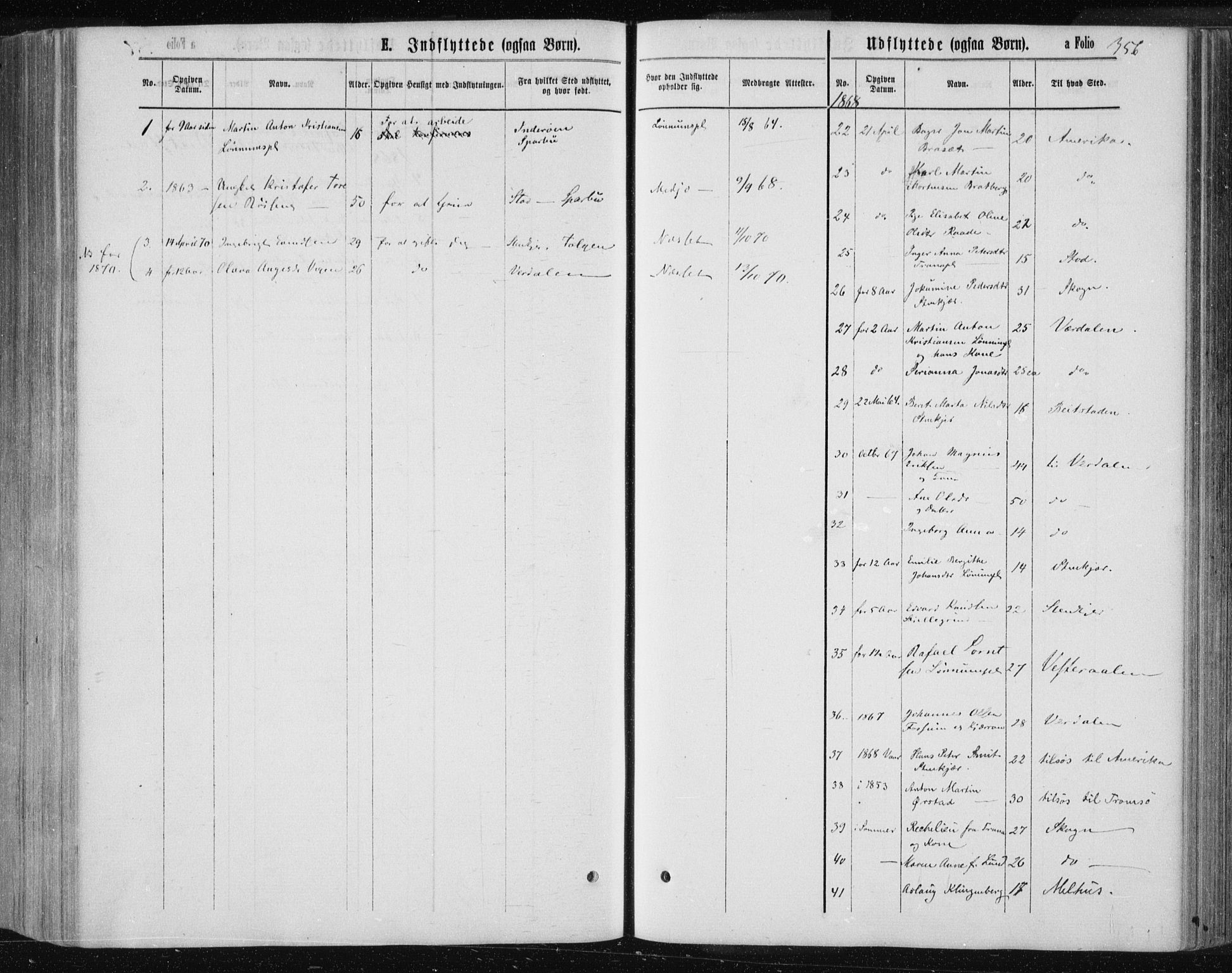 Ministerialprotokoller, klokkerbøker og fødselsregistre - Nord-Trøndelag, AV/SAT-A-1458/735/L0345: Parish register (official) no. 735A08 /1, 1863-1872, p. 356