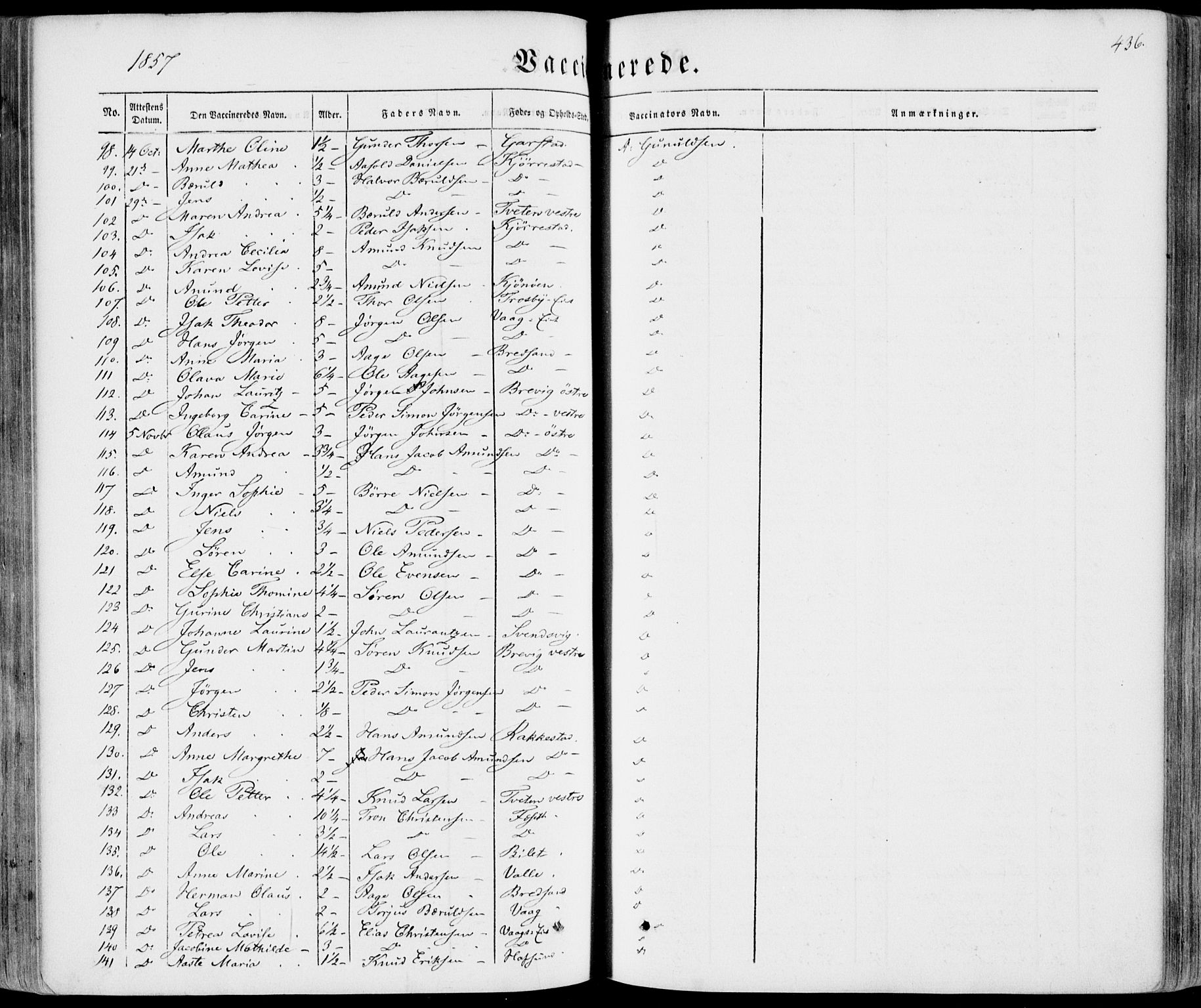 Bamble kirkebøker, AV/SAKO-A-253/F/Fa/L0005: Parish register (official) no. I 5, 1854-1869, p. 436