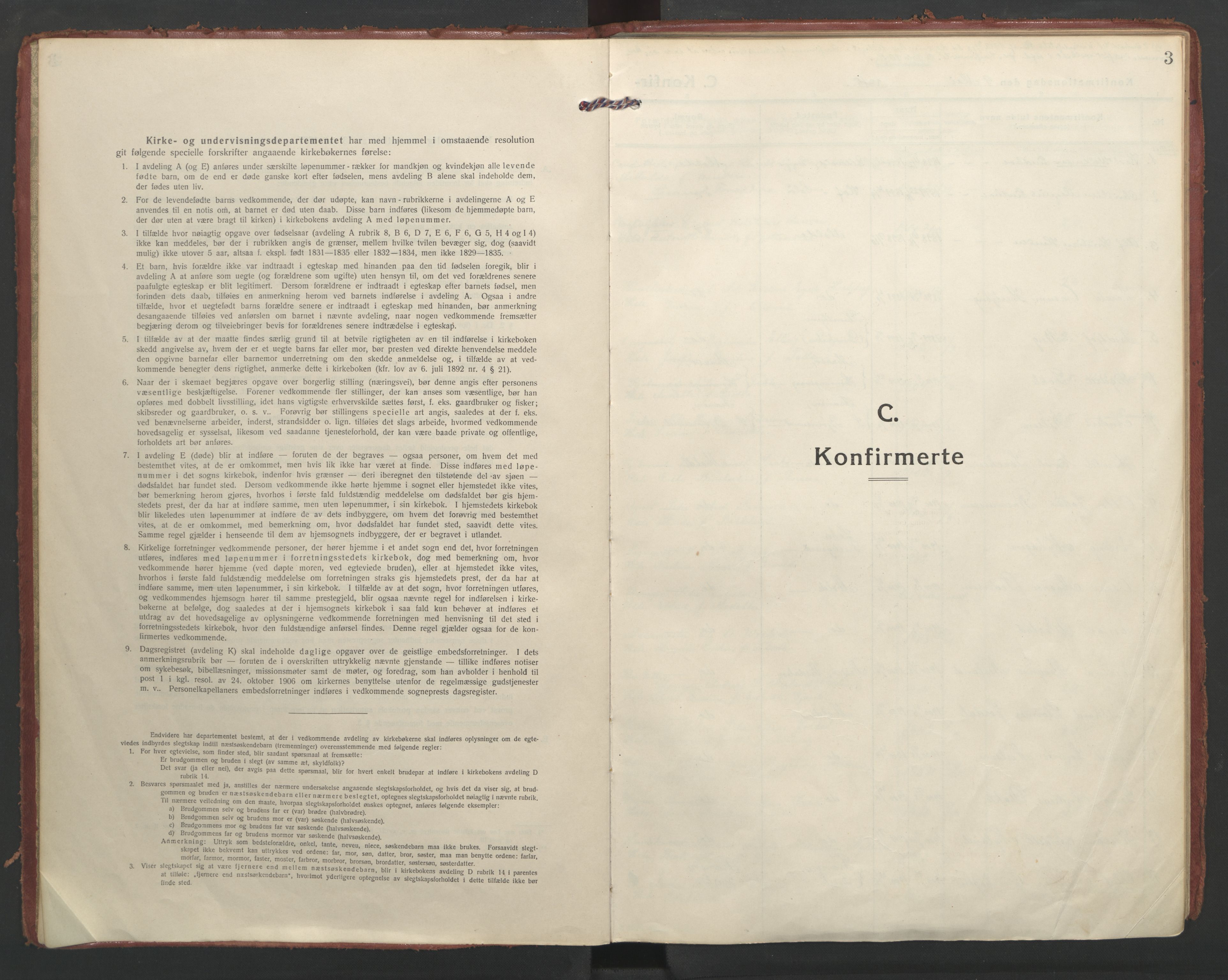 Ministerialprotokoller, klokkerbøker og fødselsregistre - Møre og Romsdal, AV/SAT-A-1454/558/L0695: Parish register (official) no. 558A09, 1915-1942, p. 3