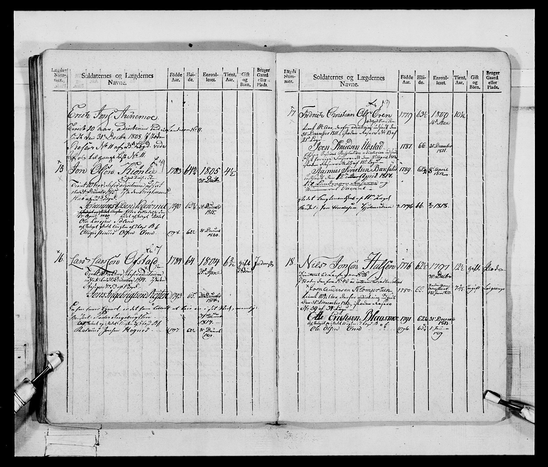 Generalitets- og kommissariatskollegiet, Det kongelige norske kommissariatskollegium, AV/RA-EA-5420/E/Eh/L0083c: 2. Trondheimske nasjonale infanteriregiment, 1810, p. 58