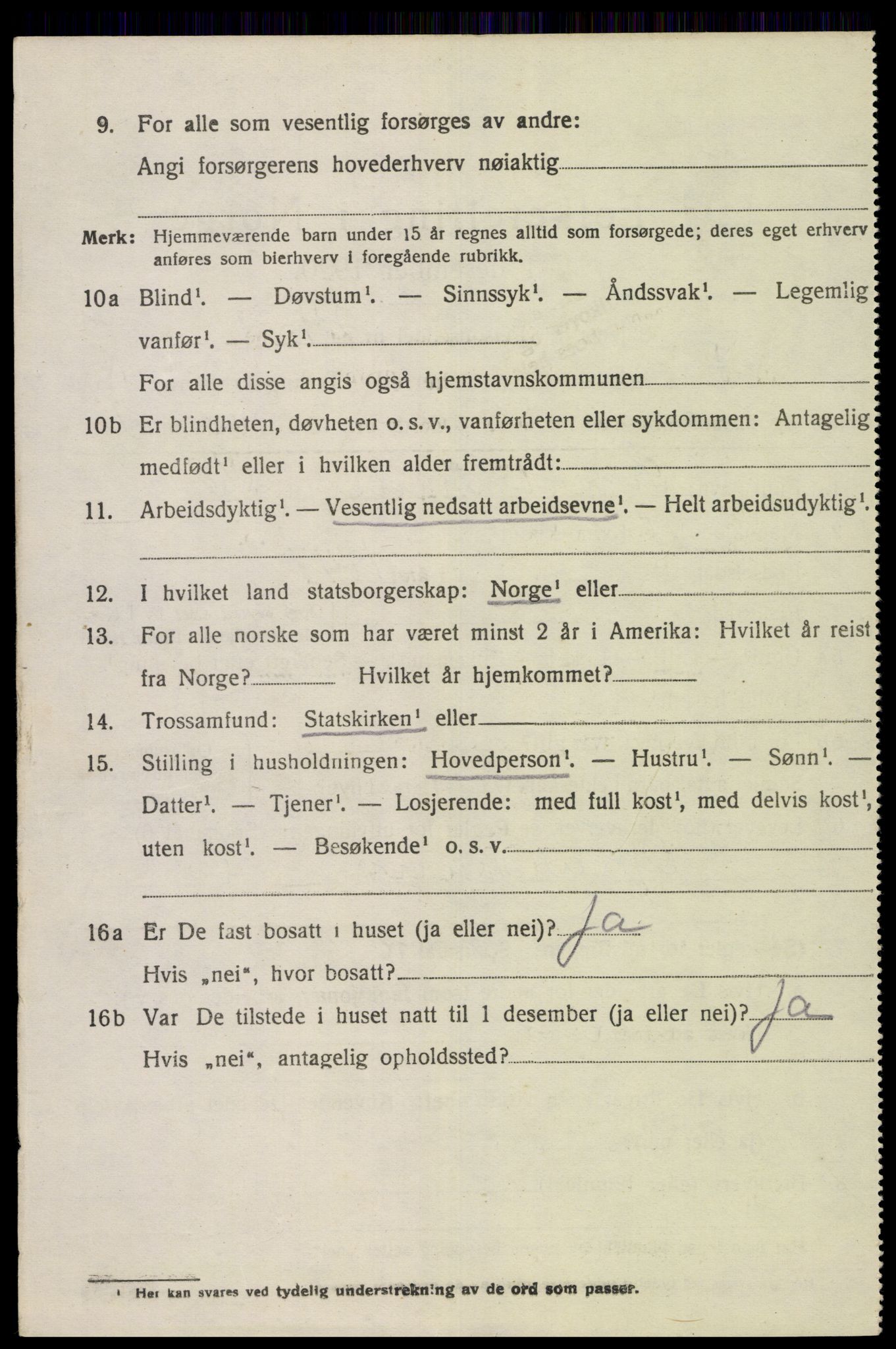 SAK, 1920 census for Feda, 1920, p. 942