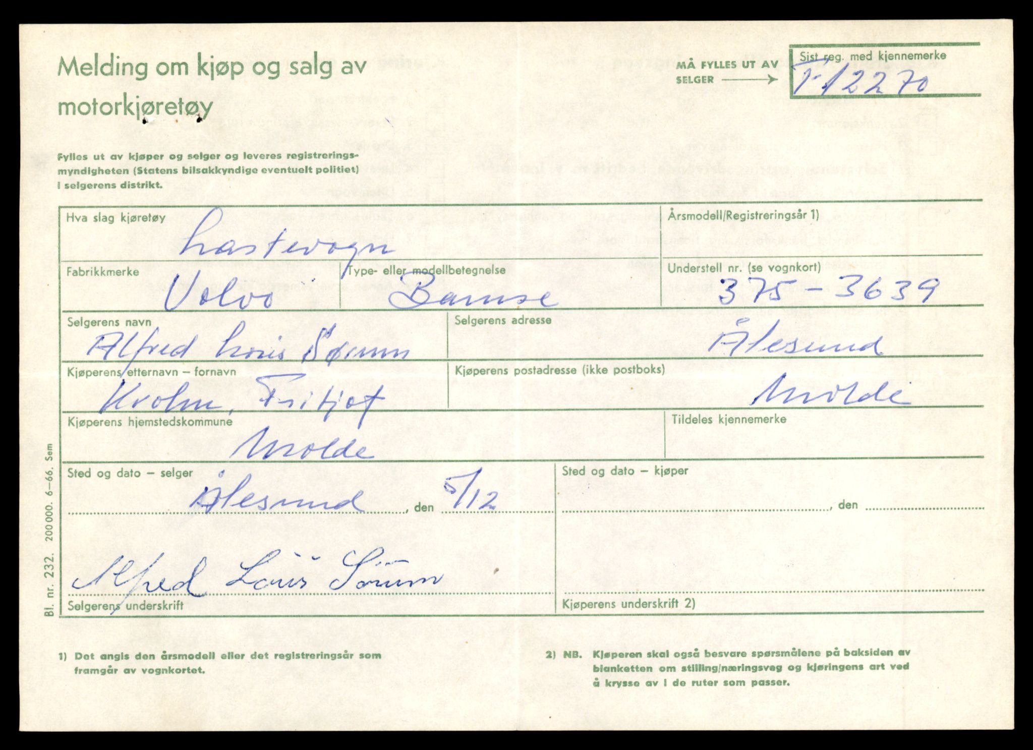 Møre og Romsdal vegkontor - Ålesund trafikkstasjon, AV/SAT-A-4099/F/Fe/L0032: Registreringskort for kjøretøy T 11997 - T 12149, 1927-1998, p. 3597