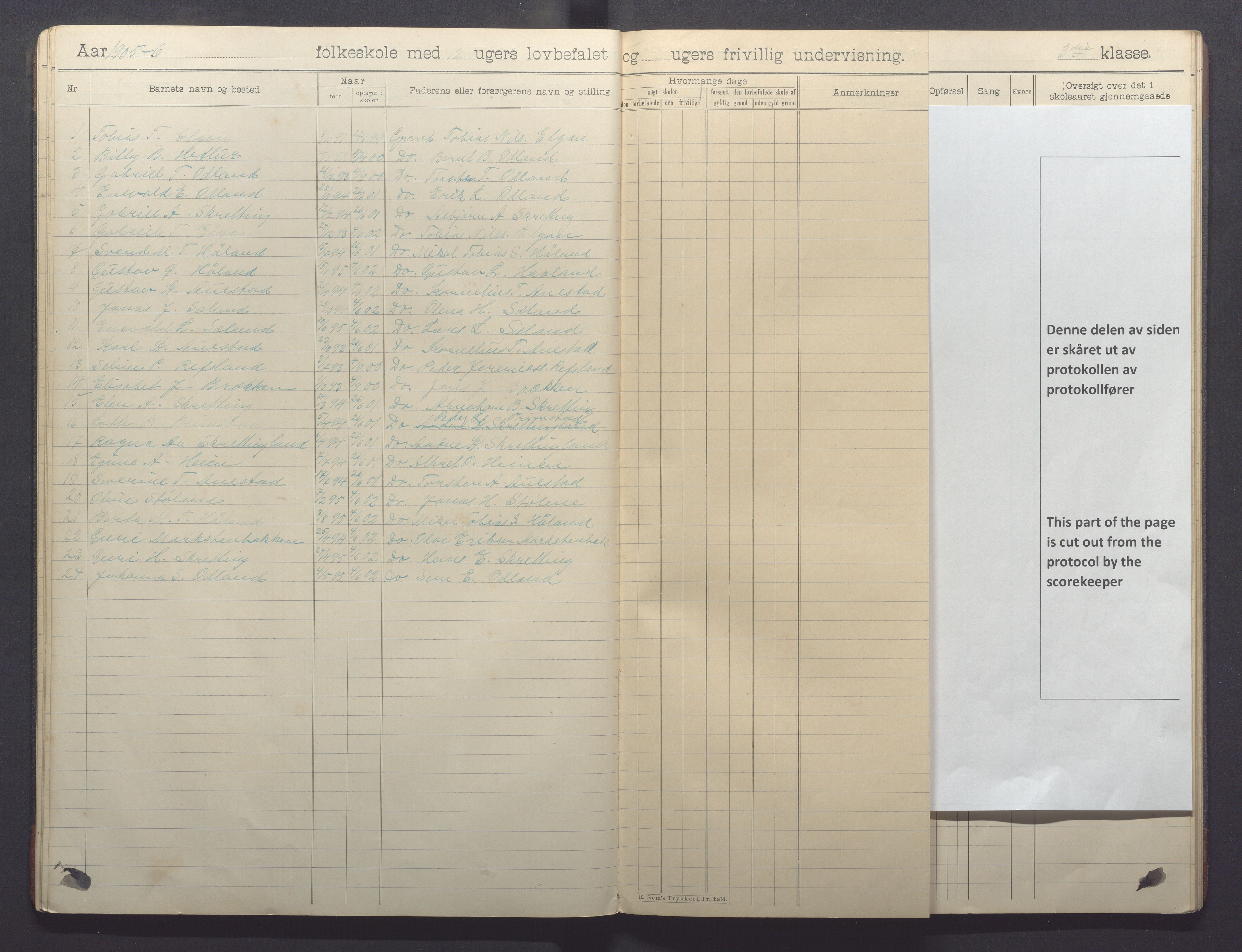 Varhaug kommune- Auestad skule, IKAR/K-100960/H/L0002: Skuleprotokoll, 1902-1915, p. 17