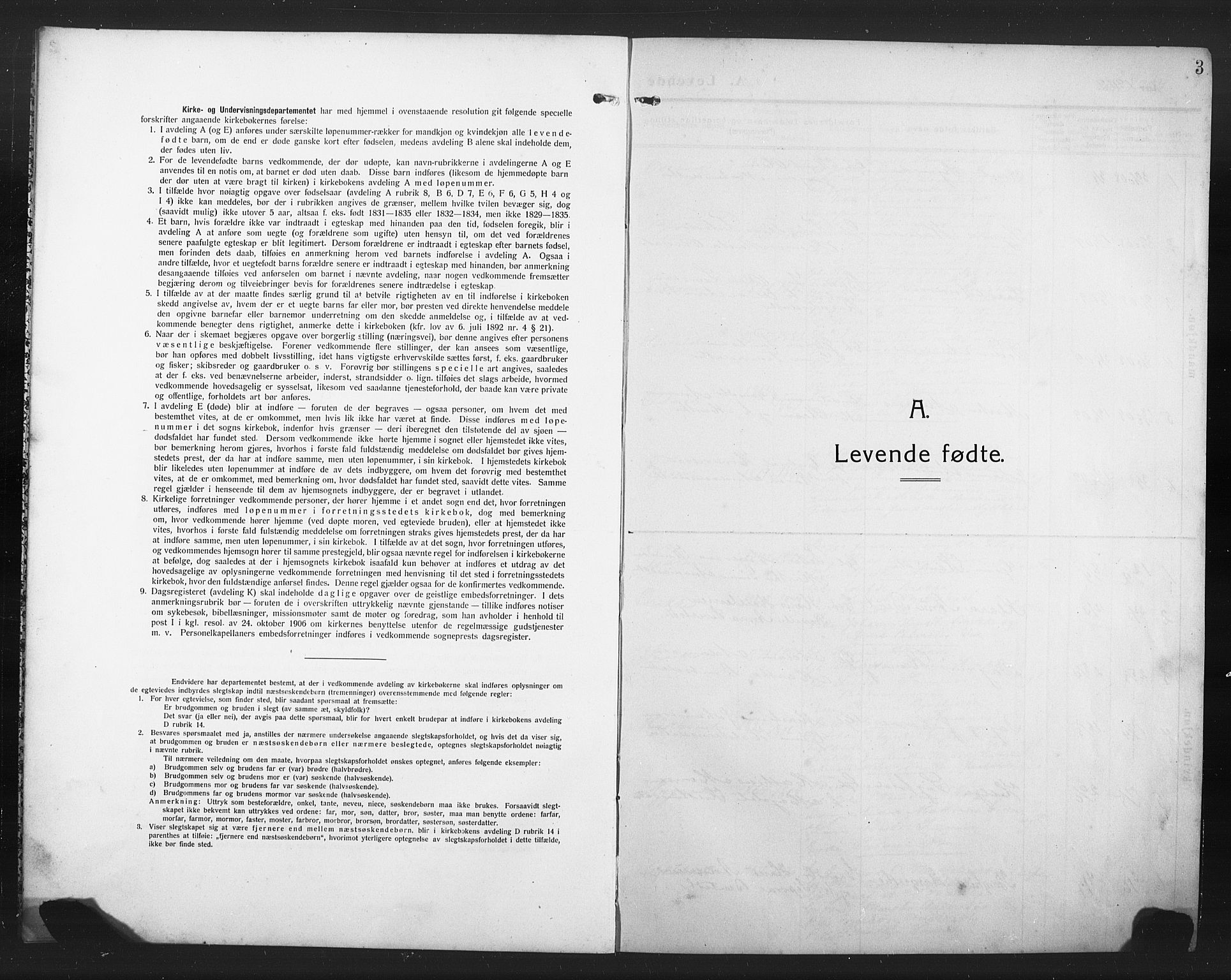 Ministerialprotokoller, klokkerbøker og fødselsregistre - Møre og Romsdal, SAT/A-1454/502/L0028: Parish register (copy) no. 502C02, 1909-1932, p. 3