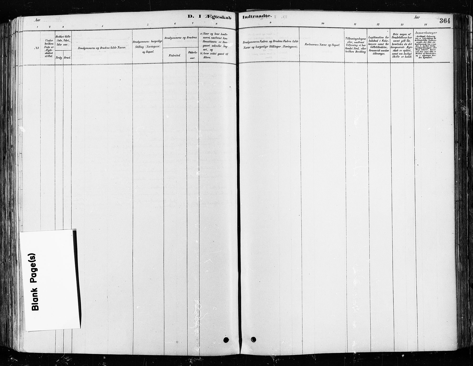 Tune prestekontor Kirkebøker, AV/SAO-A-2007/F/Fa/L0017: Parish register (official) no. 17, 1878-1887, p. 364