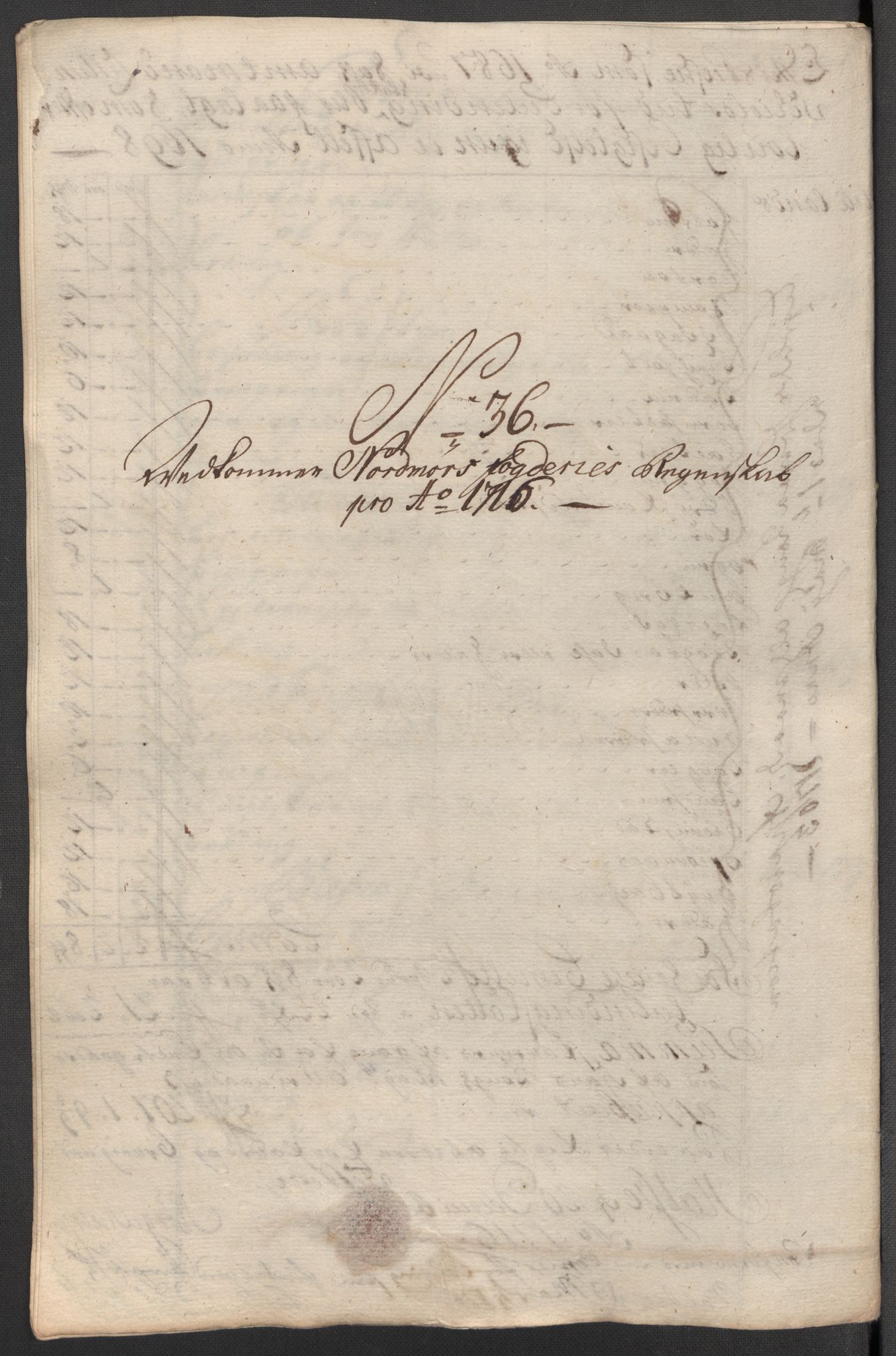 Rentekammeret inntil 1814, Reviderte regnskaper, Fogderegnskap, AV/RA-EA-4092/R56/L3749: Fogderegnskap Nordmøre, 1716, p. 201