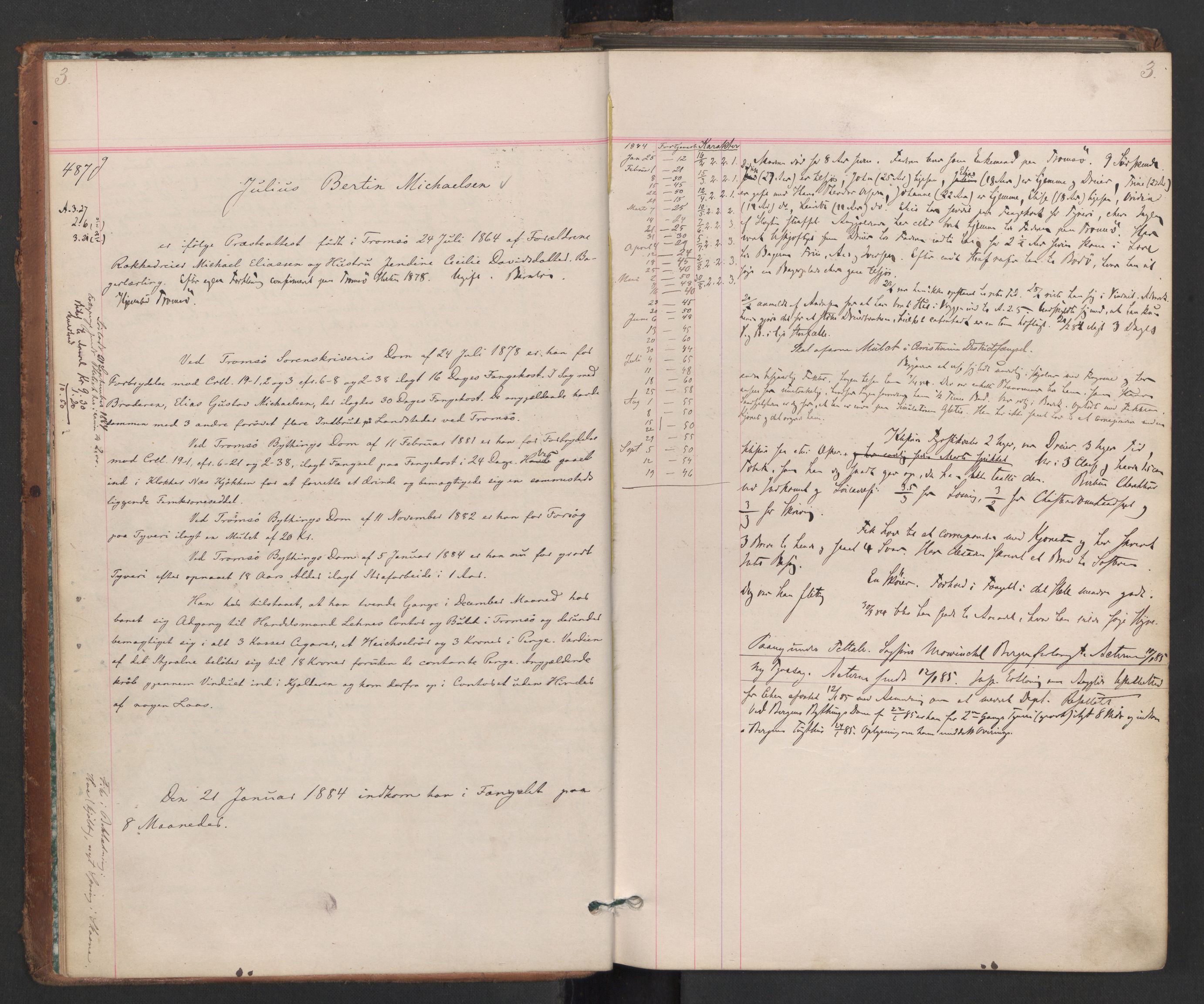 Botsfengslet, AV/RA-S-1539/D/Db/Dbb/L0022: 485g - 773g, 1884-1885, p. 3