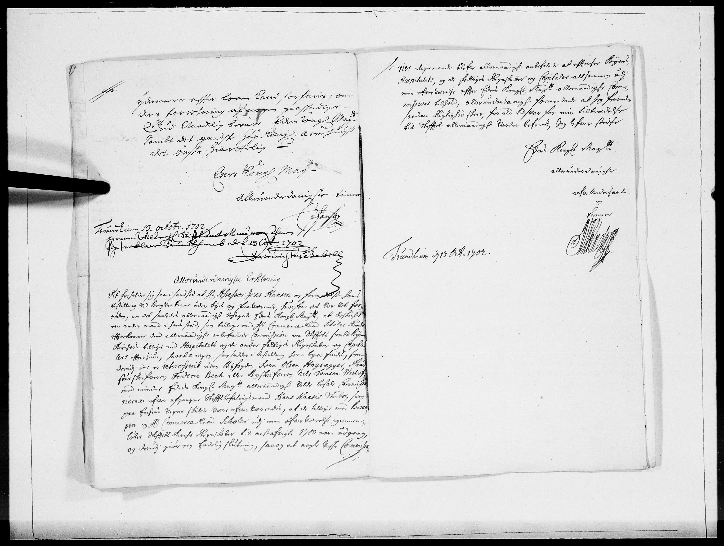 Danske Kanselli 1572-1799, AV/RA-EA-3023/F/Fc/Fcc/Fcca/L0057: Norske innlegg 1572-1799, 1704, p. 13