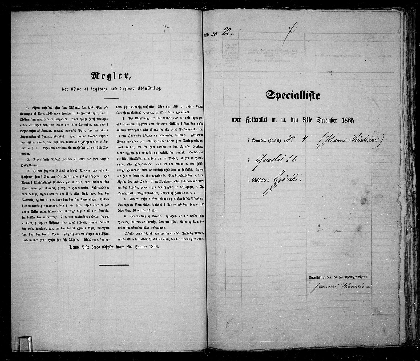 RA, 1865 census for Vardal/Gjøvik, 1865, p. 49