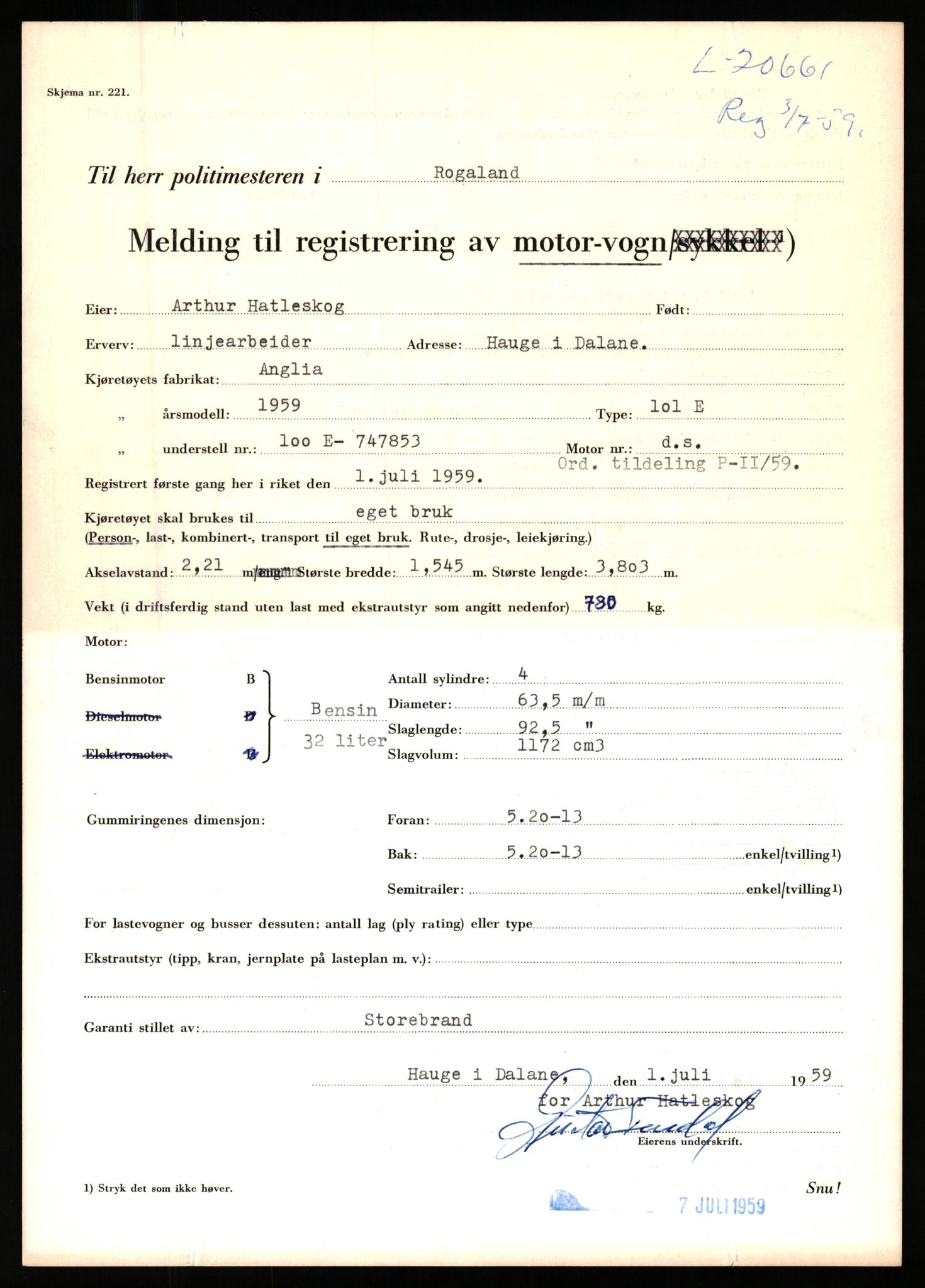 Stavanger trafikkstasjon, AV/SAST-A-101942/0/F/L0037: L-20500 - L-21499, 1930-1971, p. 571