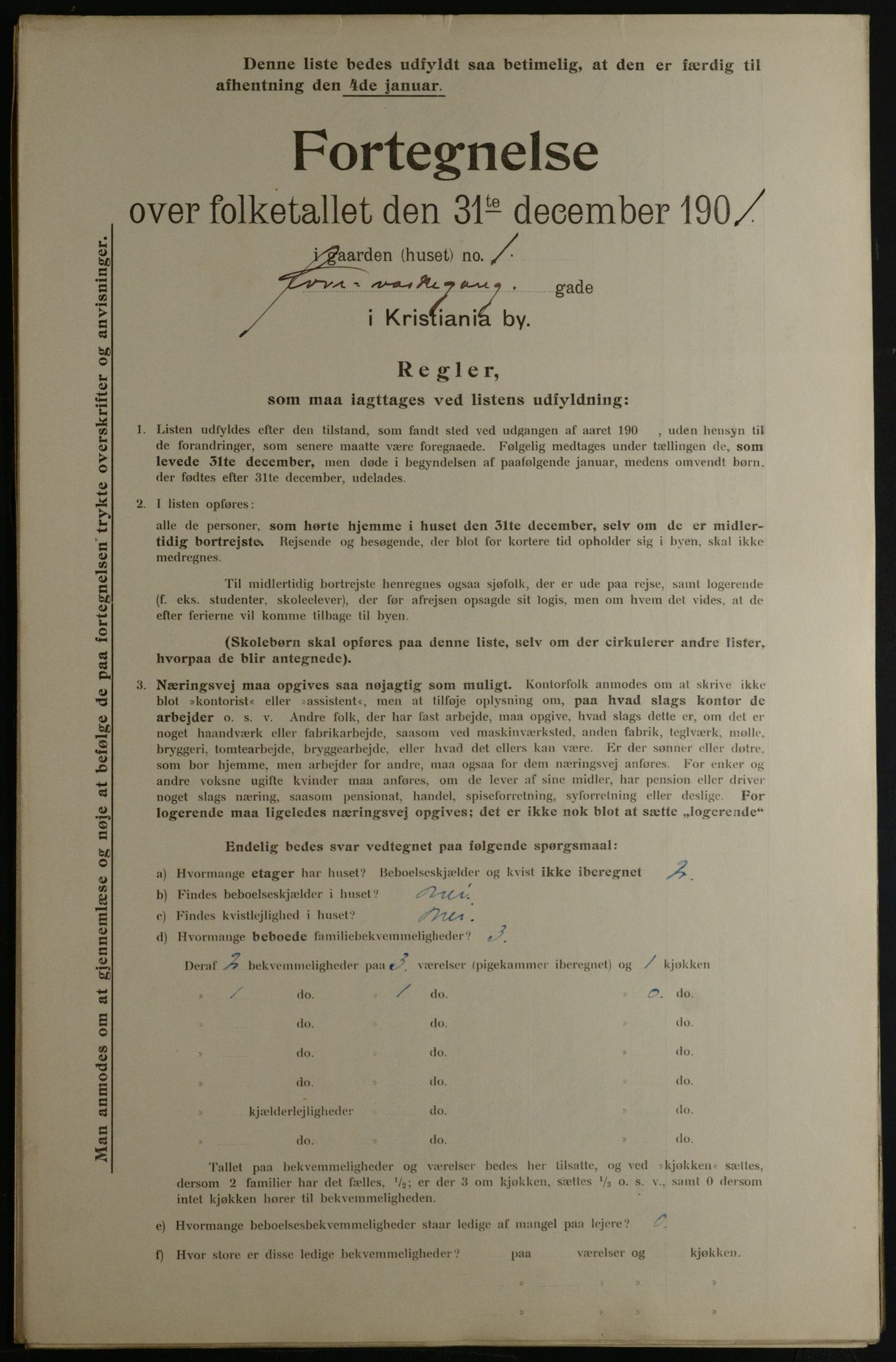 OBA, Municipal Census 1901 for Kristiania, 1901, p. 19784