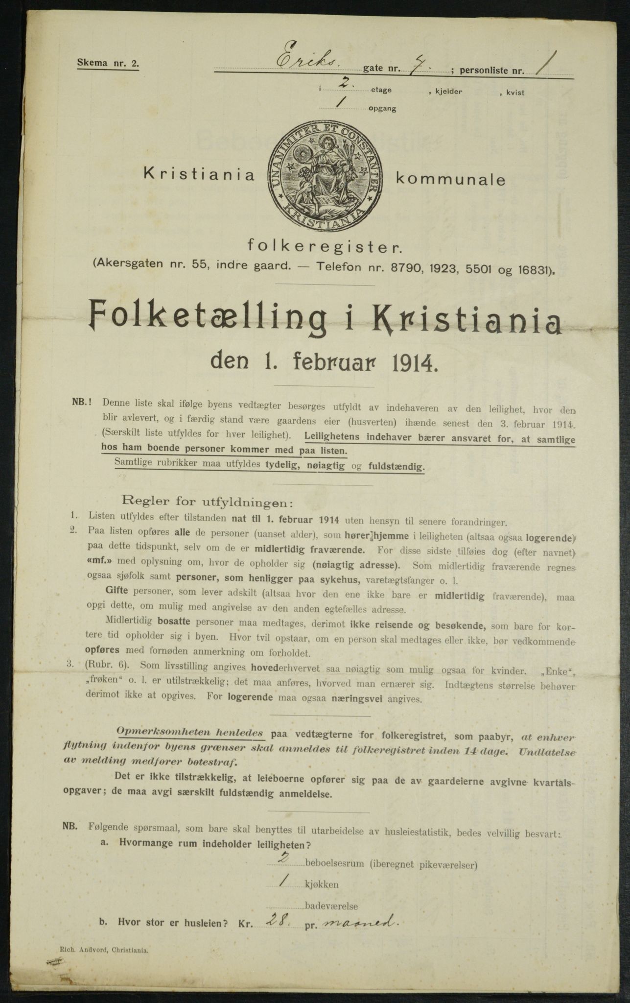 OBA, Municipal Census 1914 for Kristiania, 1914, p. 20281