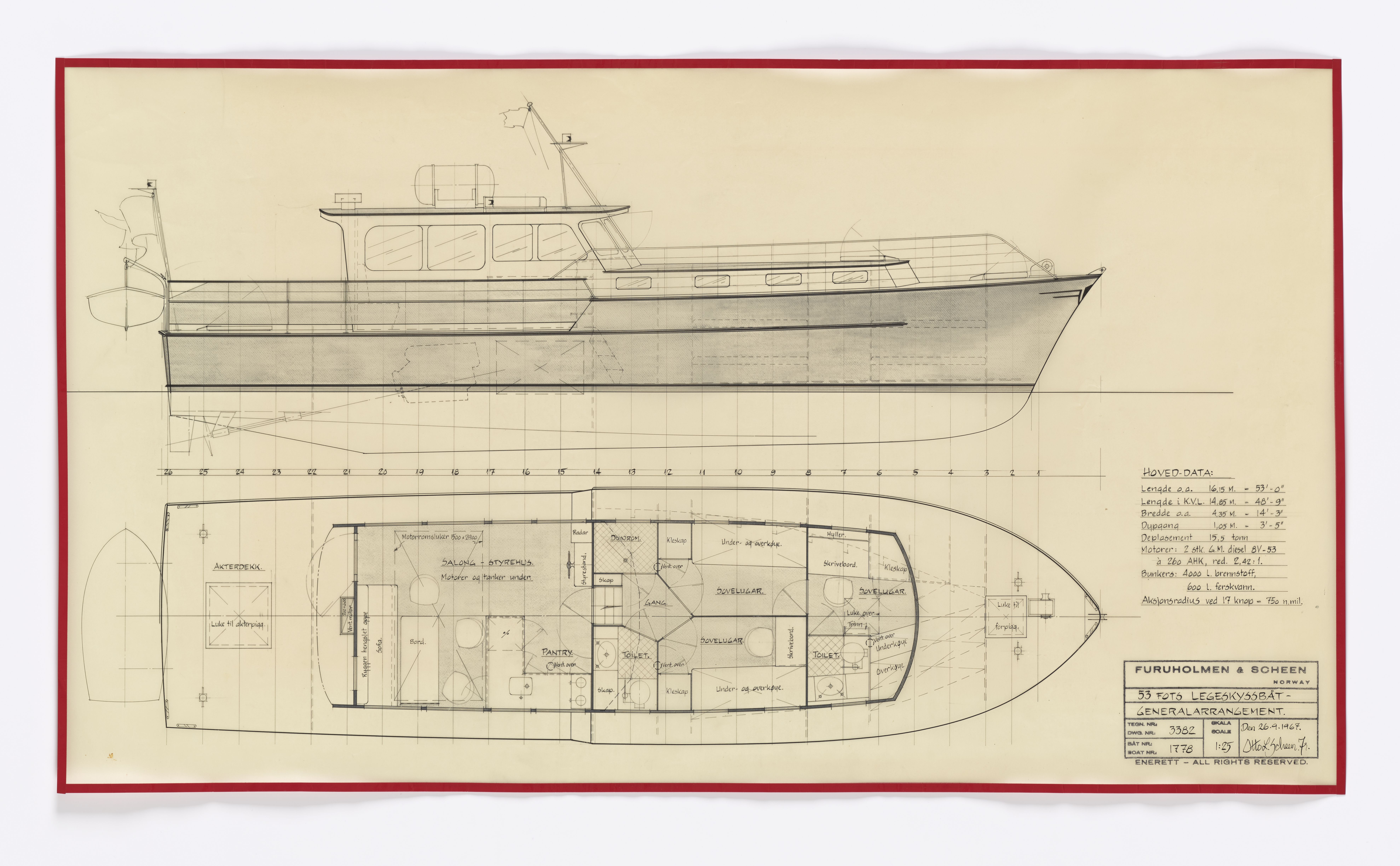 Furuholmen & Scheen, AFM/OM-1003/T/Ta/L0010/0002: Utrykningsfartøy / Furuholmen & Scheen, 1967