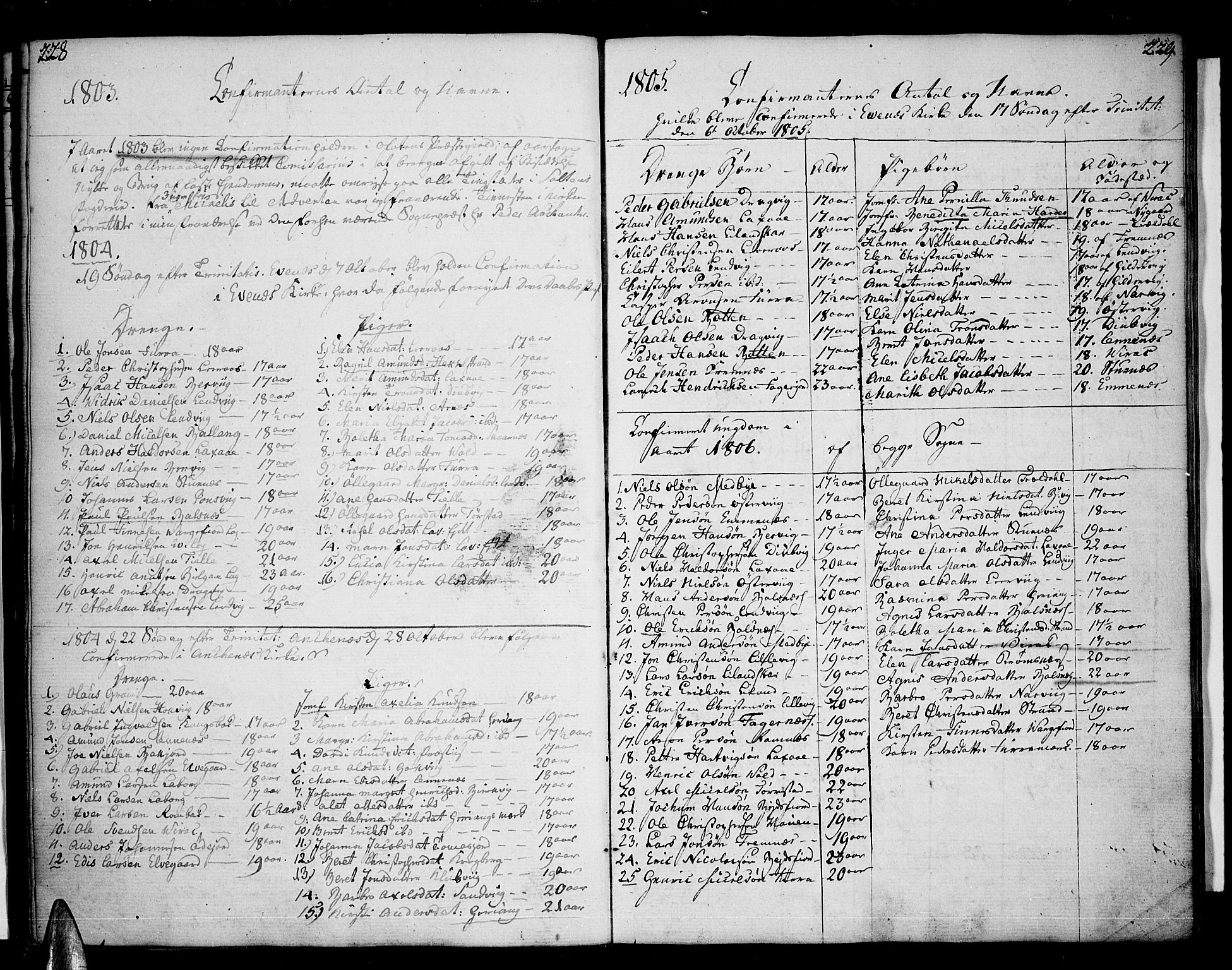 Ministerialprotokoller, klokkerbøker og fødselsregistre - Nordland, SAT/A-1459/863/L0893: Parish register (official) no. 863A05, 1794-1821, p. 228-229
