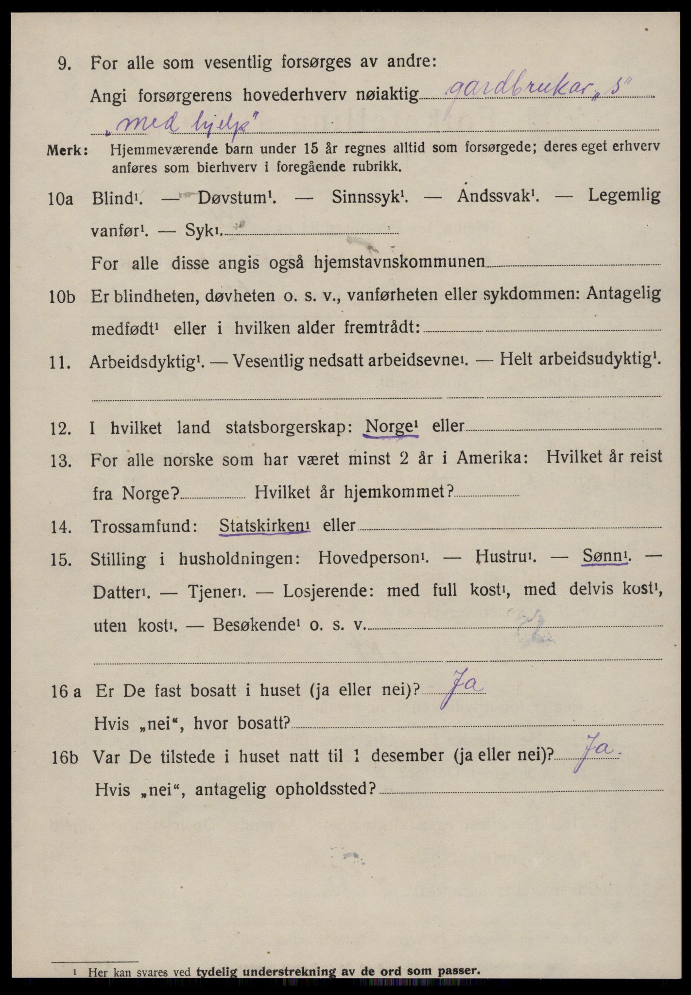 SAT, 1920 census for Norddal, 1920, p. 5598