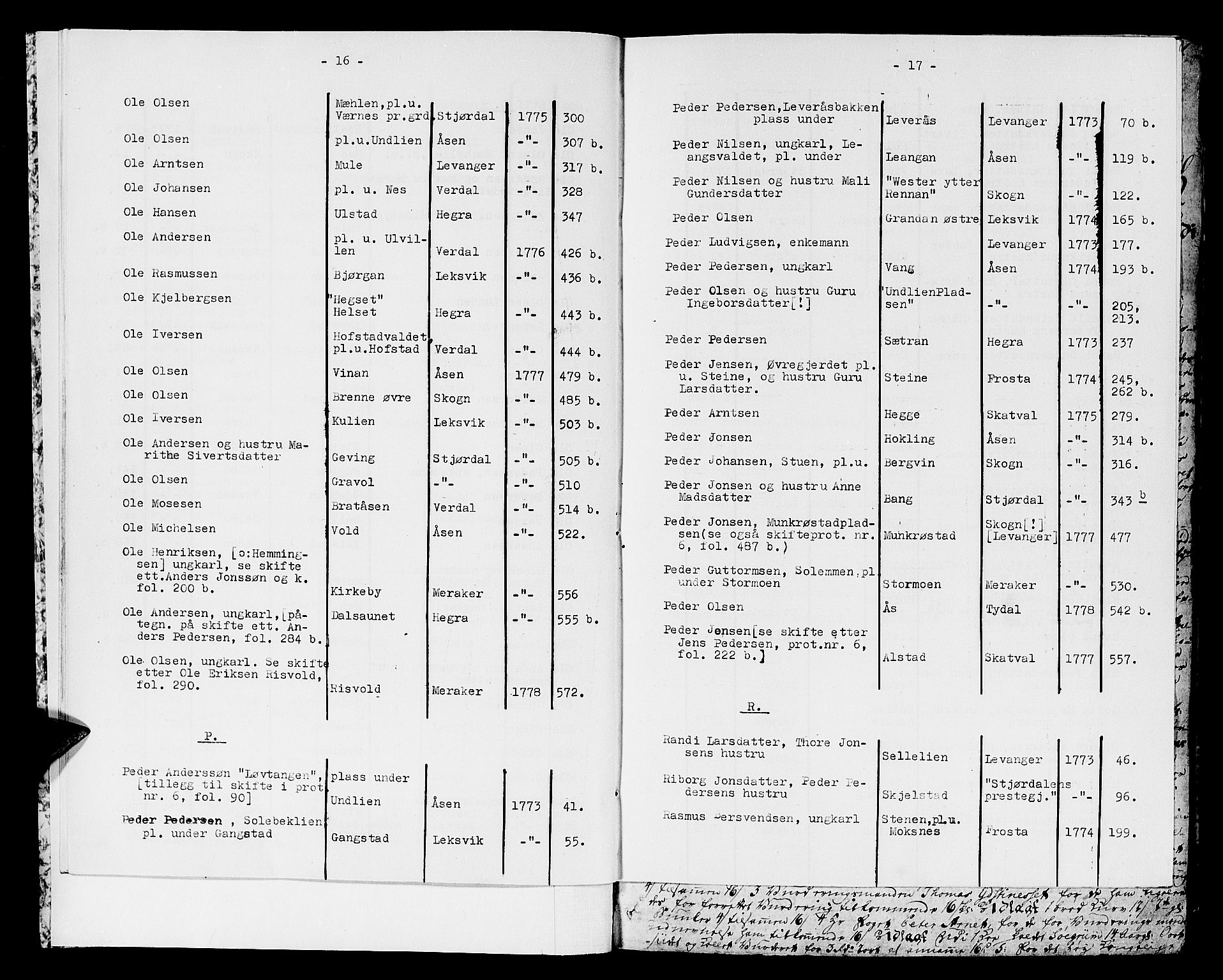 Stjør- og Verdal sorenskriveri, AV/SAT-A-4167/1/3/3A/L0010: Skifteprotokoll 7, 1772-1778