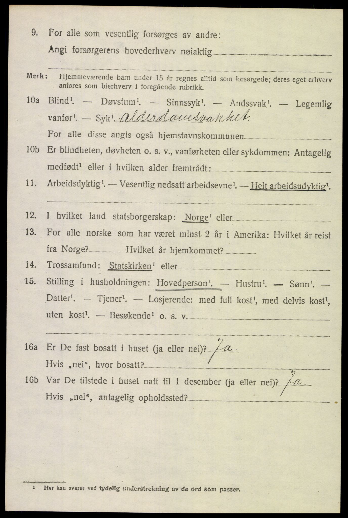 SAH, 1920 census for Nord-Aurdal, 1920, p. 6853