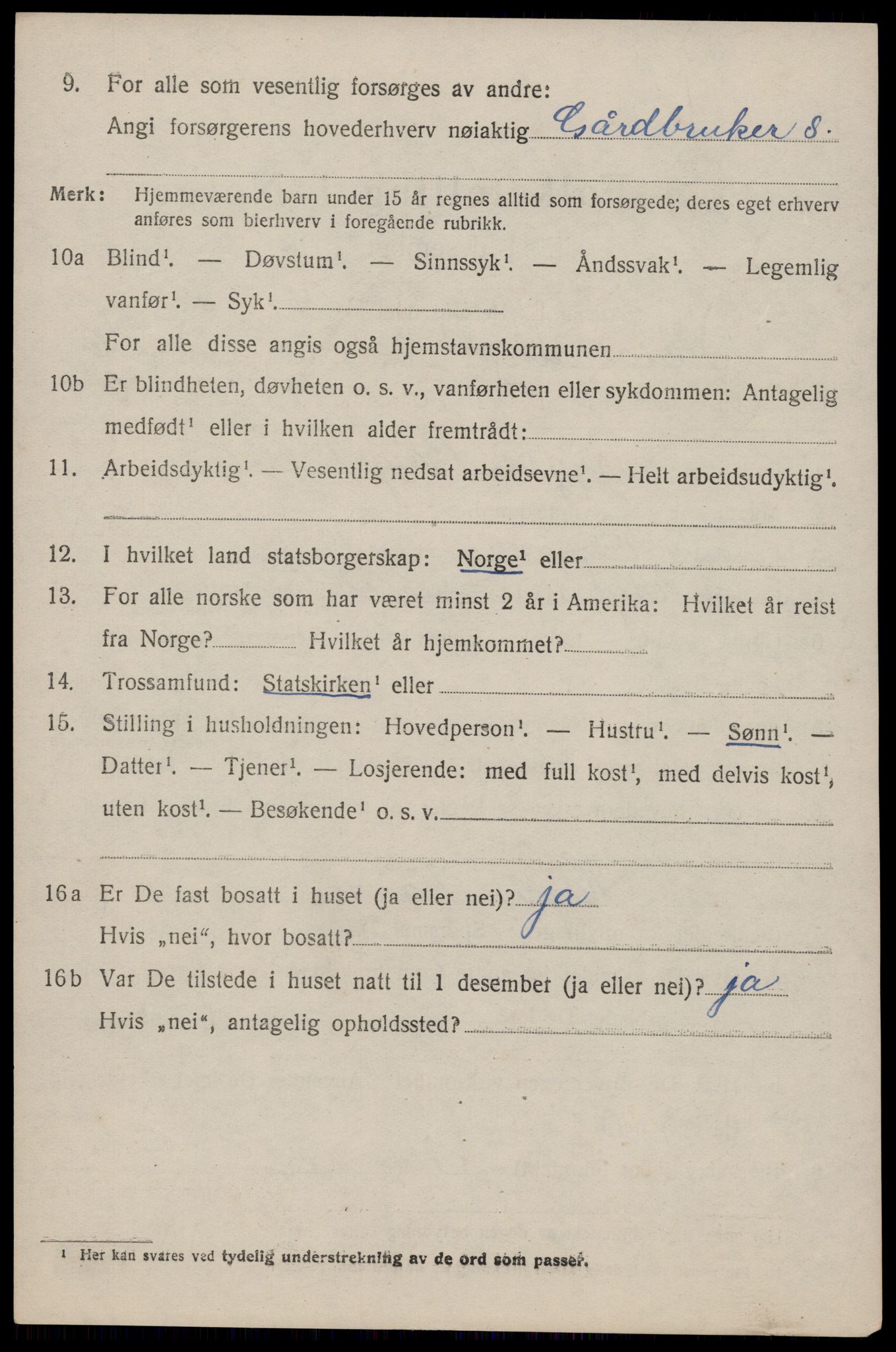 SAST, 1920 census for Eigersund, 1920, p. 4212